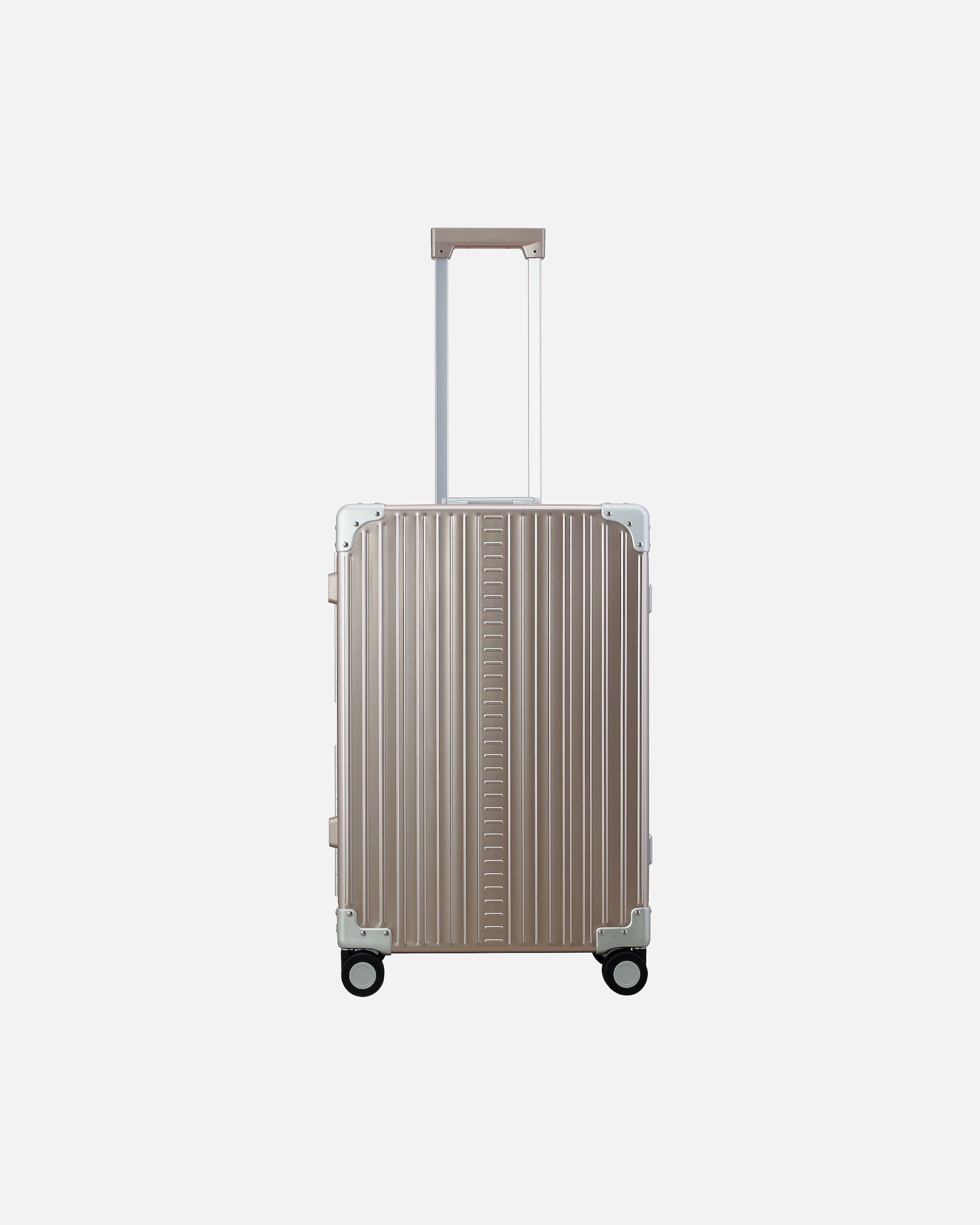 Koffer für Männlich Aleon Fortis 4-Rollen Trolley Aluminium 67 cm rosegold