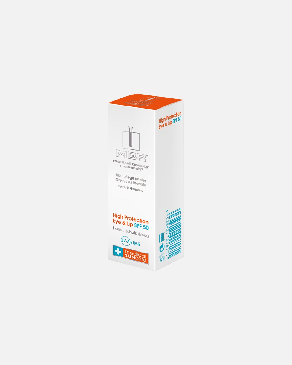 Sonnencreme für Unisex MBR Medical Beauty Research Medical Sun Care High Protection Eye & Lip SPF 50 7,5 ml