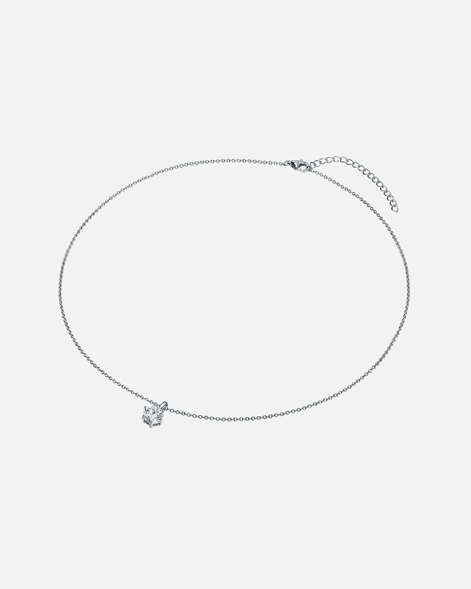 Collier for FemmeTrilaniCollier en argent Argent sterling Oxyde de zirconium (CZ) en Argent40,0 cm Basiskette + 5,0 cm Verlängerung
