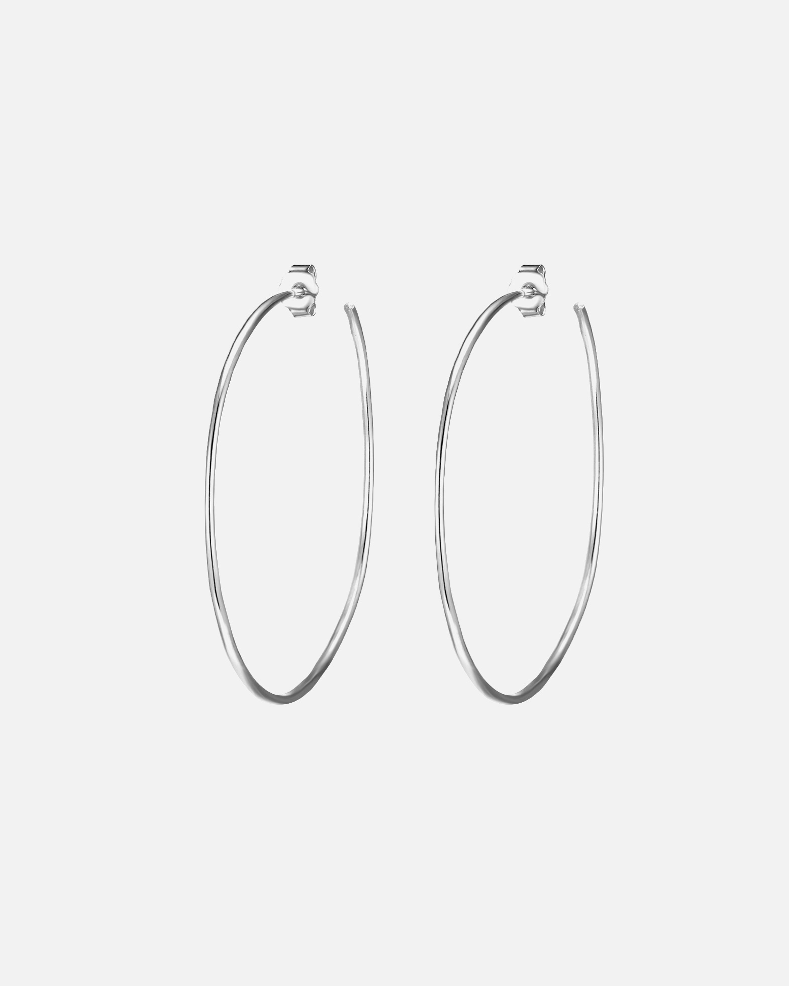 Creolen für Weiblich Glanzstücke München Creolen aus Sterling Silber in silber 50,0 mm