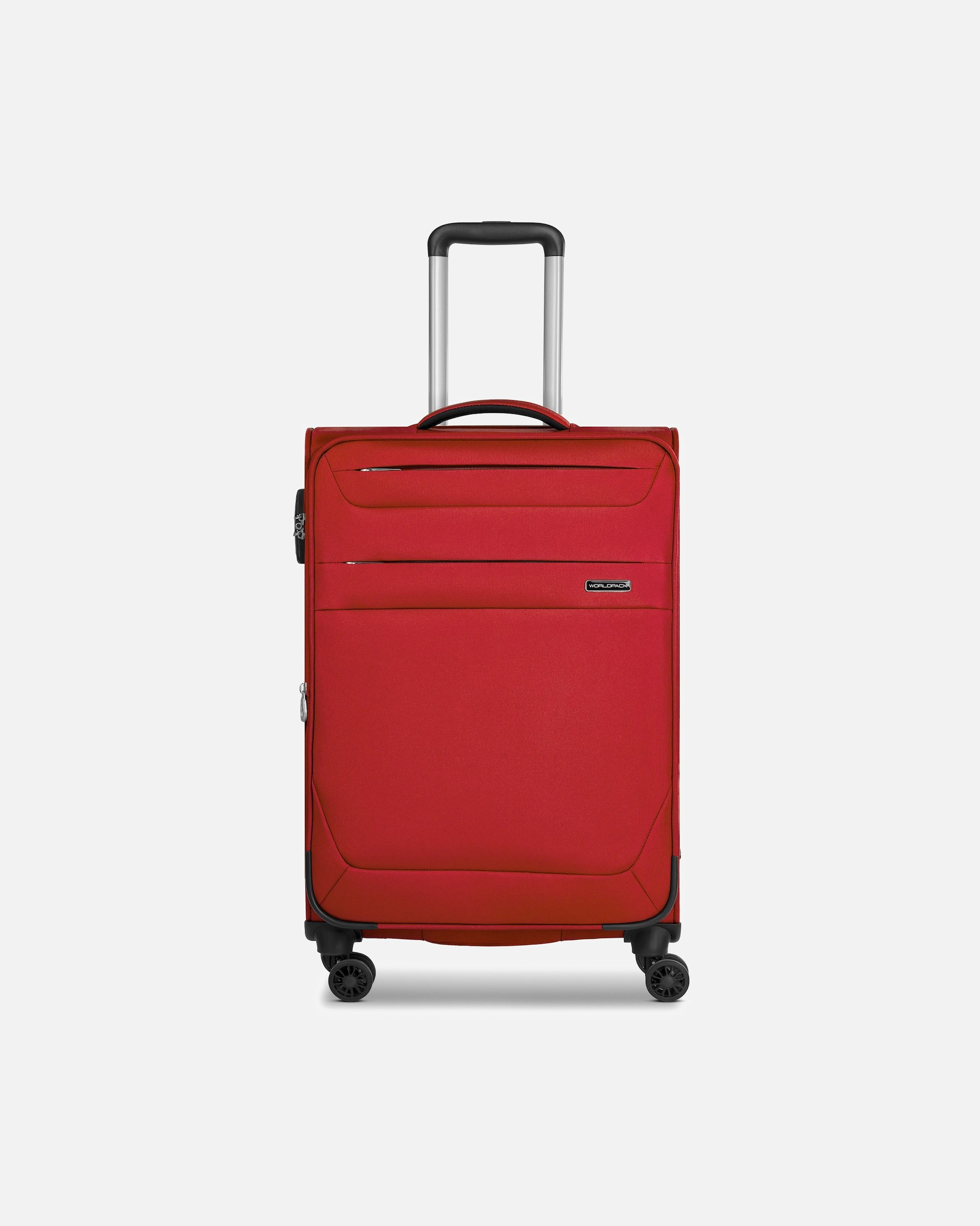 Trolley für Männlich Worldpack Chicago 4 Rollen Trolley M 67 cm mit Dehnfalte dark-red
