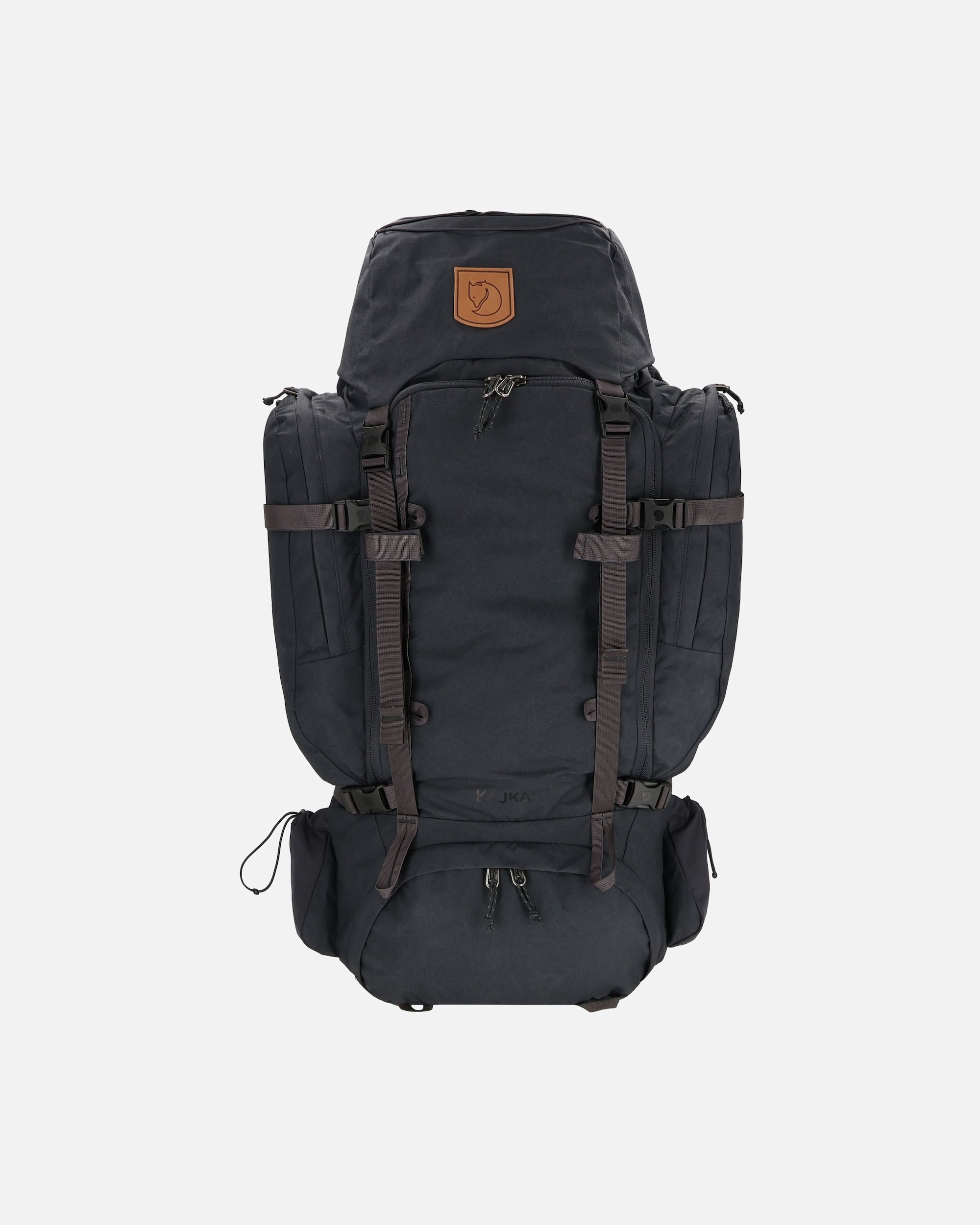 Rucksack für Männlich Fjällräven Kajka 85 Wanderrucksack coal black