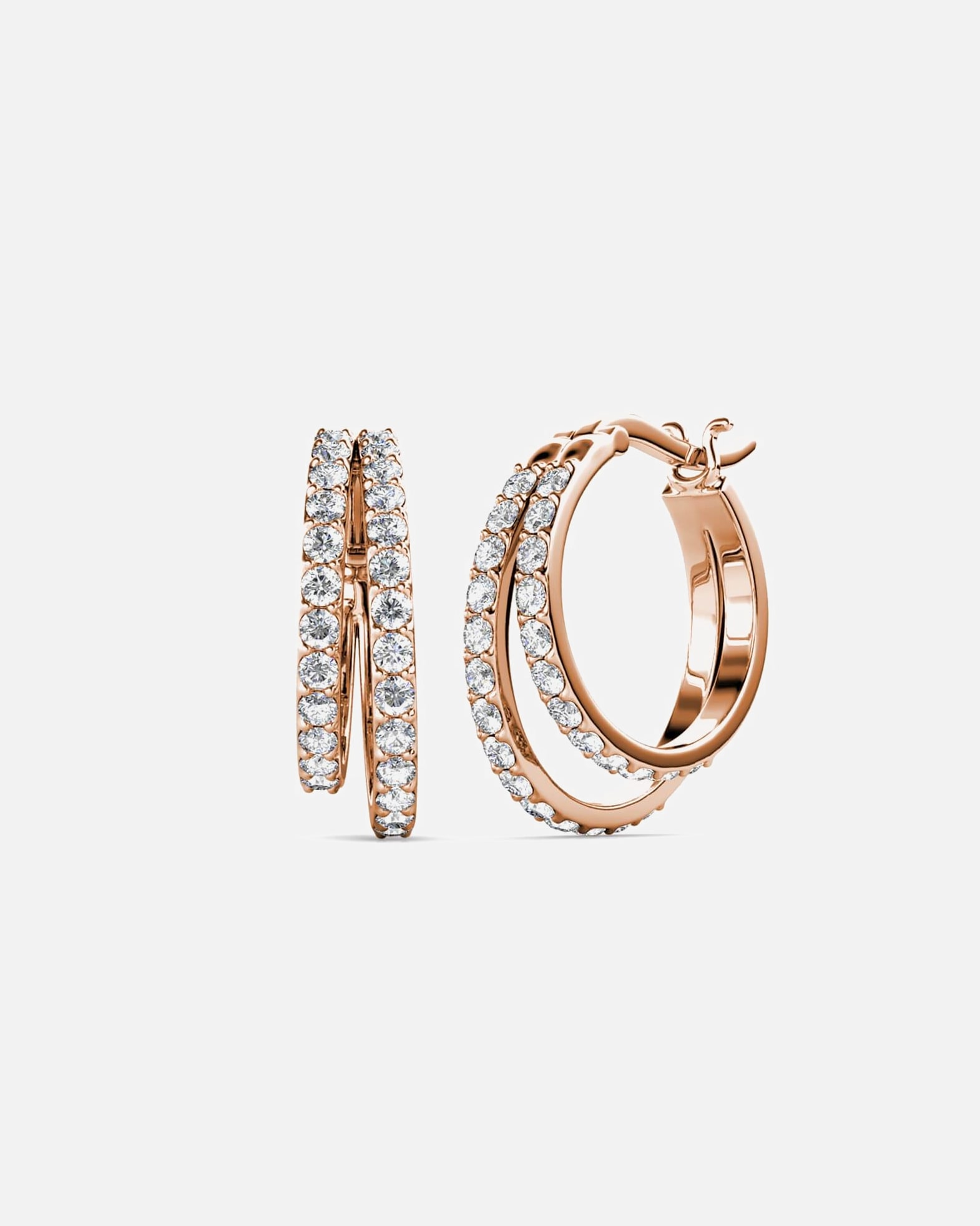 Creolen für Weiblich MYC-Paris Duo Circlet Creolen Roségold