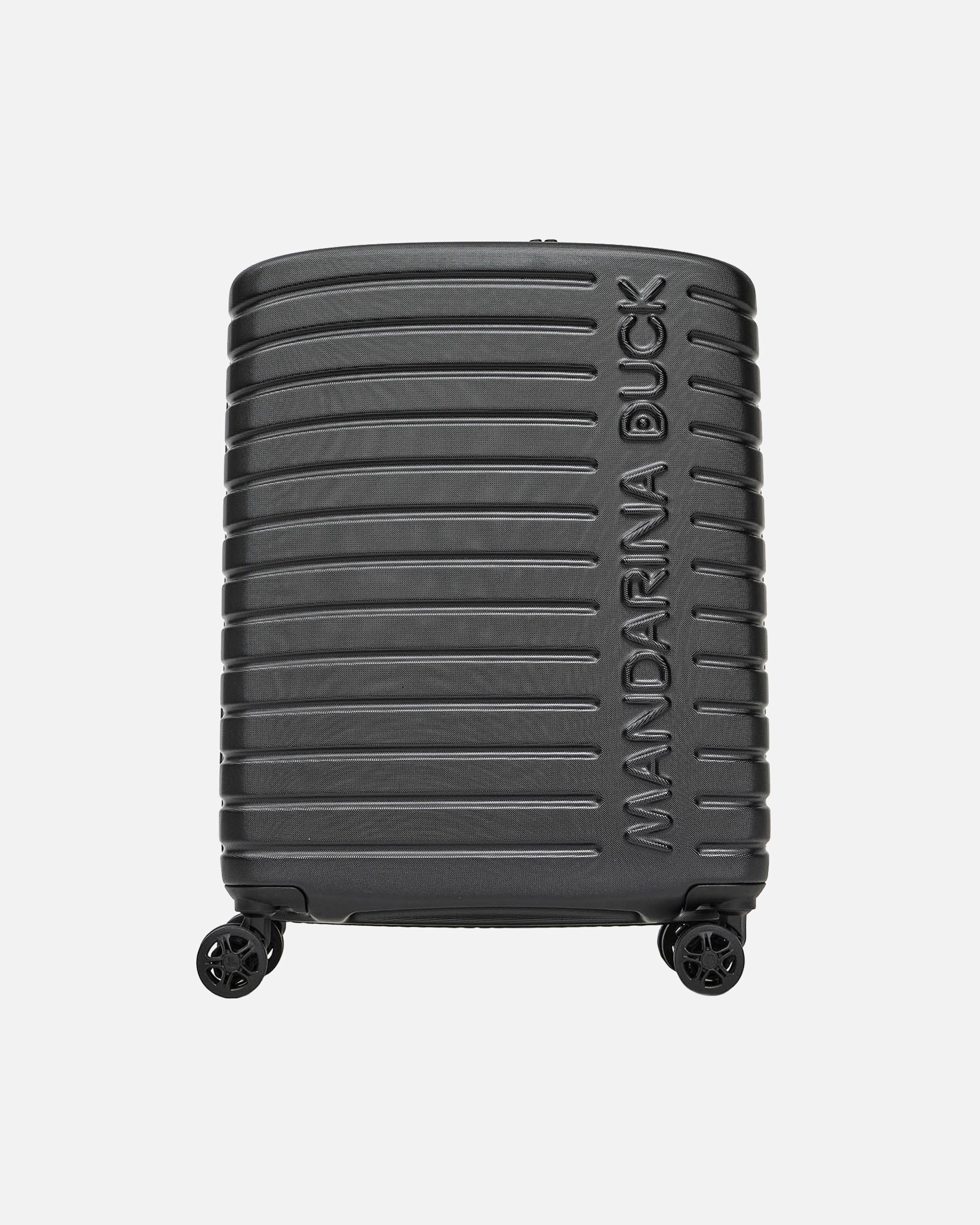 Handgepäckkoffer für Männlich Mandarina Duck Flyduck 4 Rollen Kabinentrolley 55 cm black