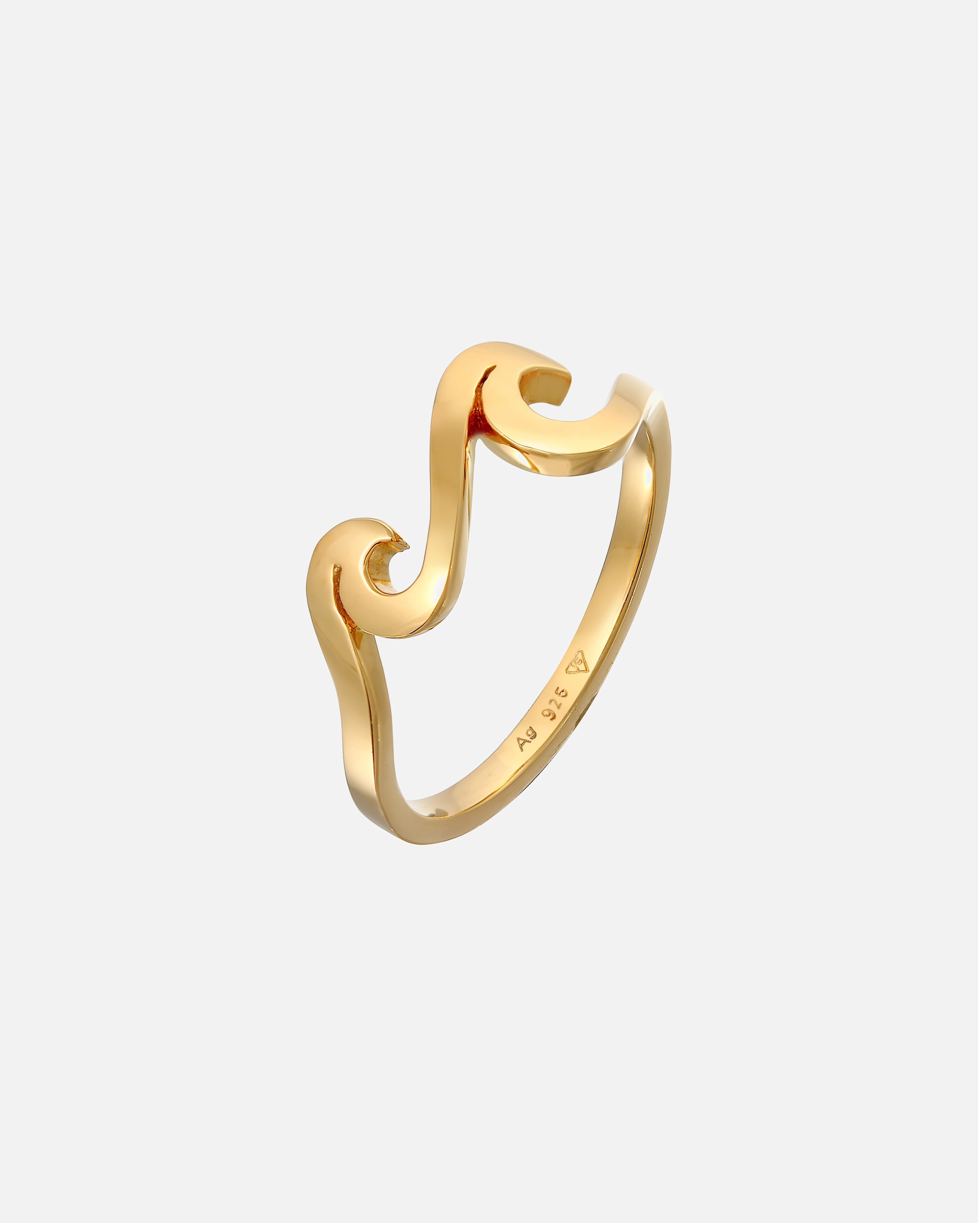 Bague for FemmeElliFemmes Vagues Maritime Basique en Argent Sterling 92554