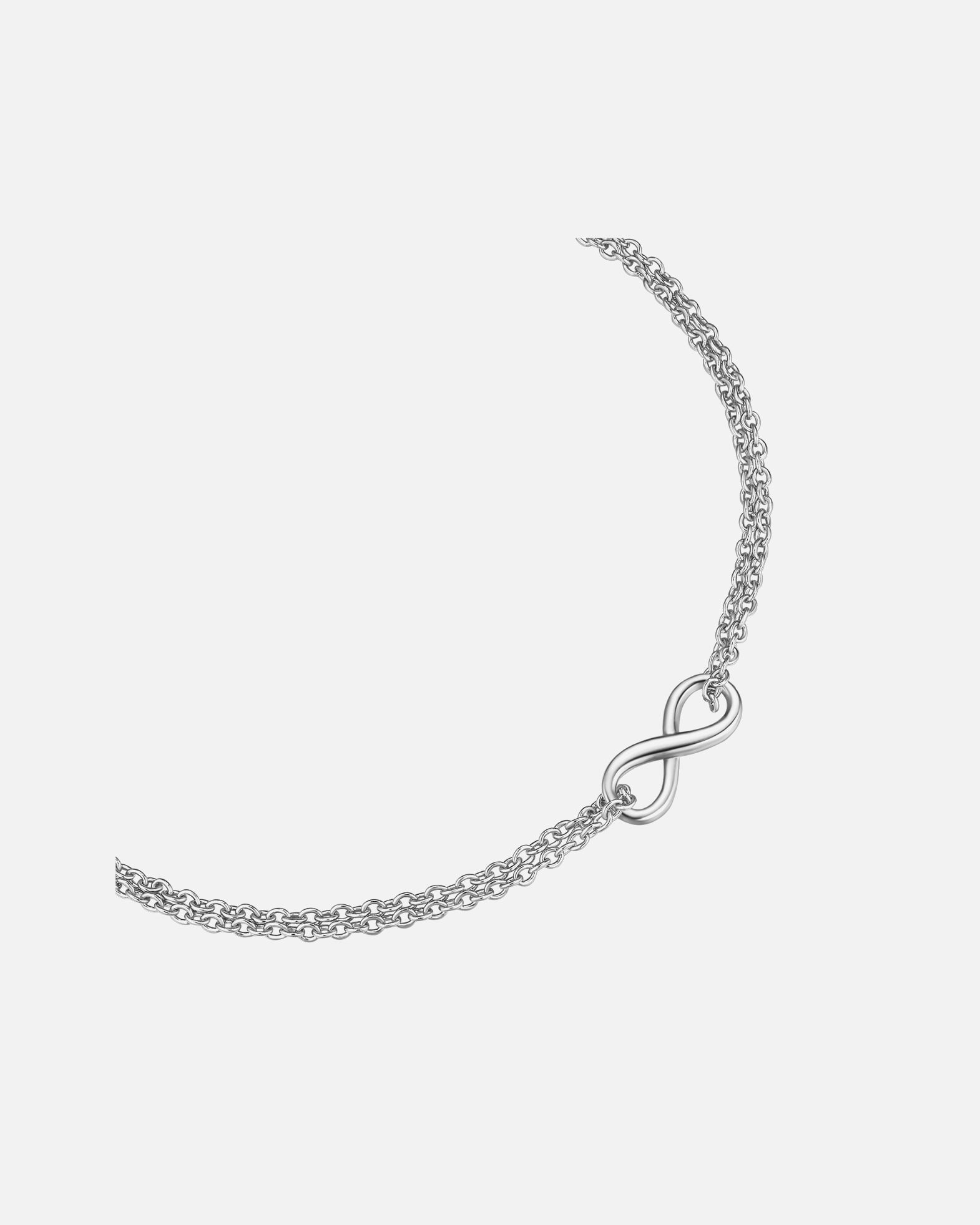 Armband für Weiblich Glanzstücke München Armband Infinity aus Sterling Silber in silber 17,0 cm Basislänge + 3,0 cm Verlängerung