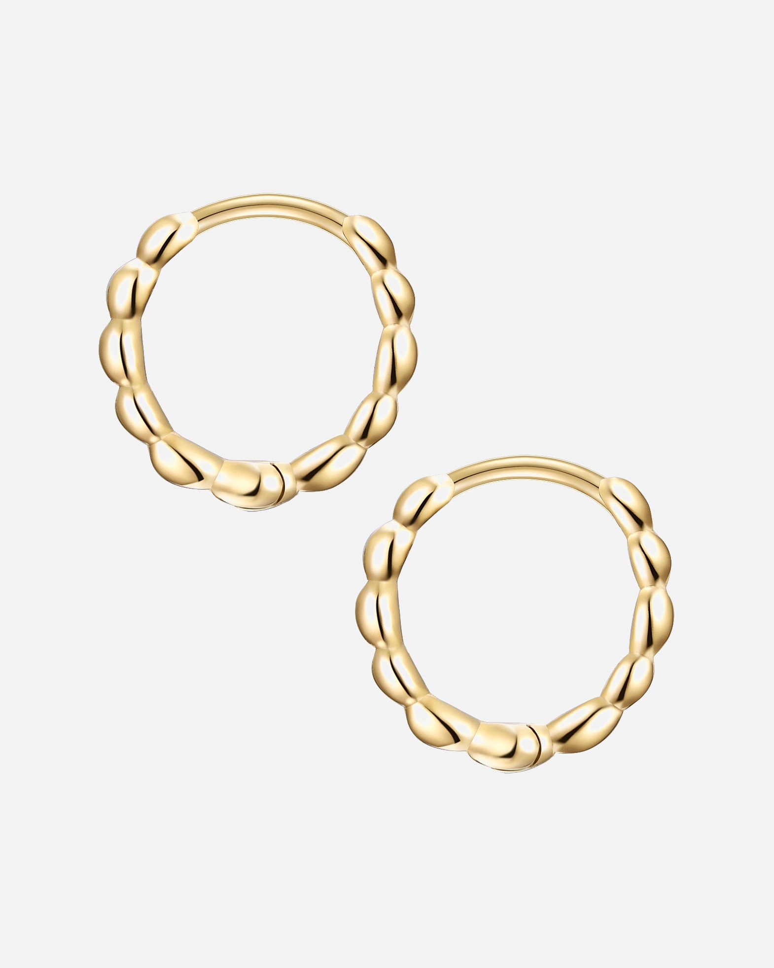 Ohrringe für Weiblich Glanzstücke München Creolen Sterling Silber in Gelbgold 11,4 mm