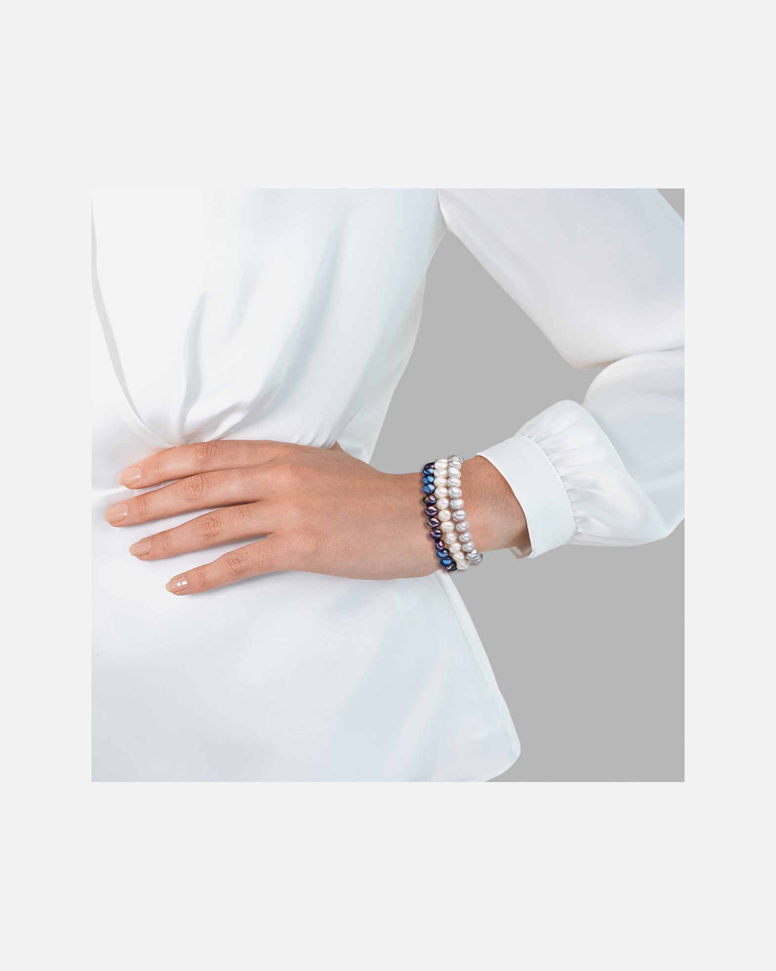 Bracelet for FemmeValero PearlsBracelet en perles Perle de culture d'eau douce Perle de culture d'eau douce en Multicolore19,0 cm