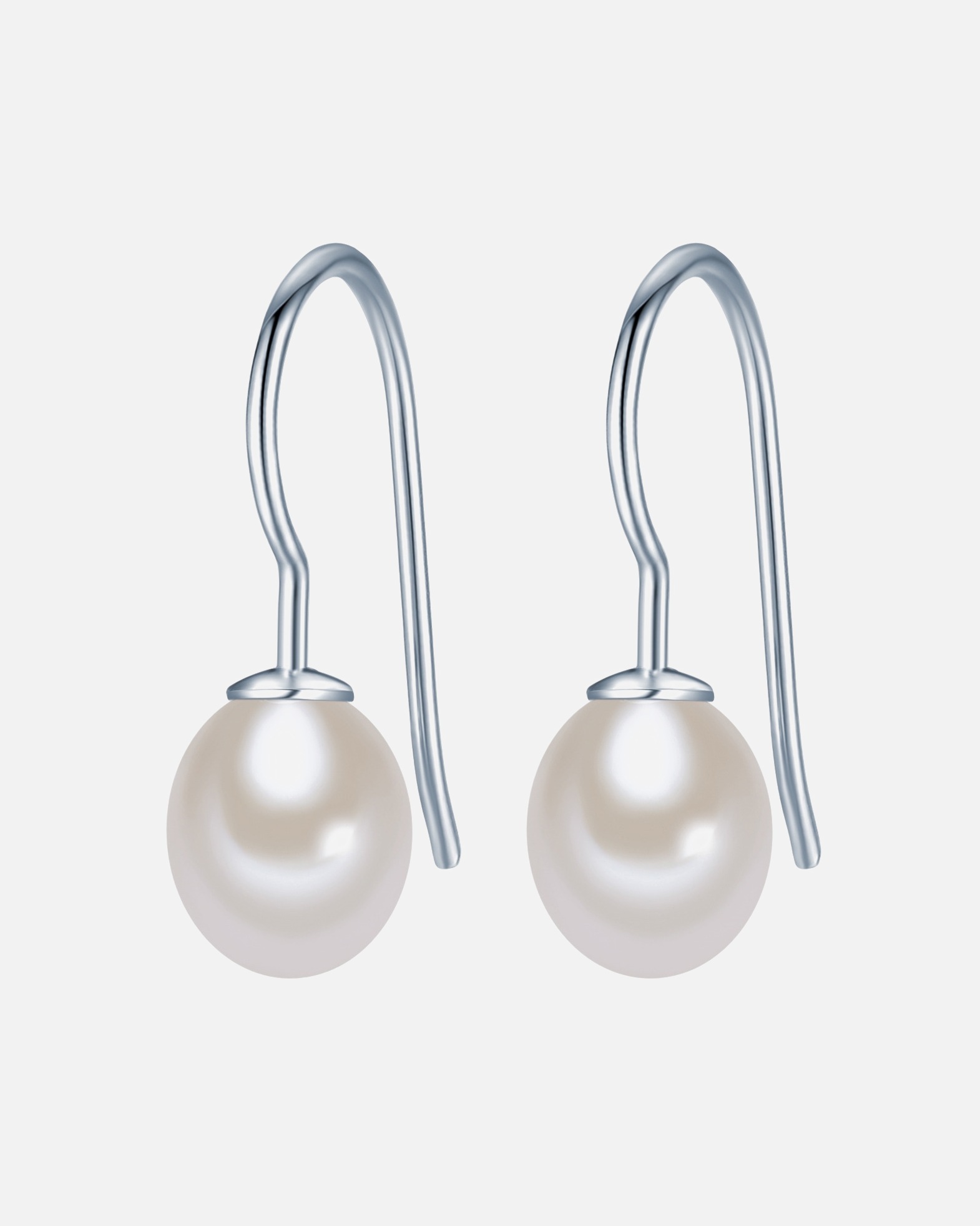 Boucle d'oreilles for FemmeBoucles d'oreille en perle Argent sterling Perle de culture d'eau douce en Argent24,0 mm