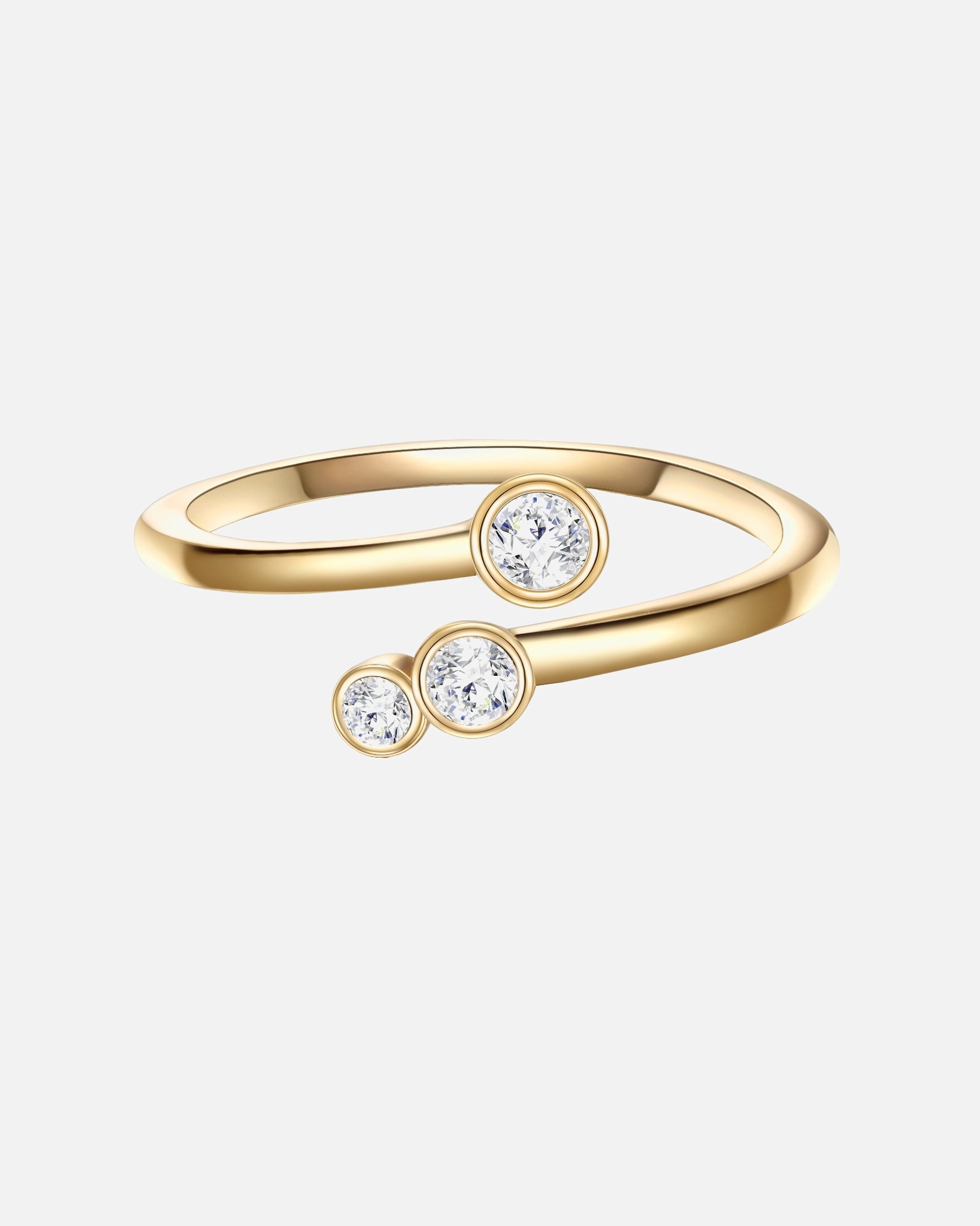 Bague for FemmeGlanzstücke MünchenBague en argent Argent sterling Oxyde de zirconium (CZ) en Or jaune60