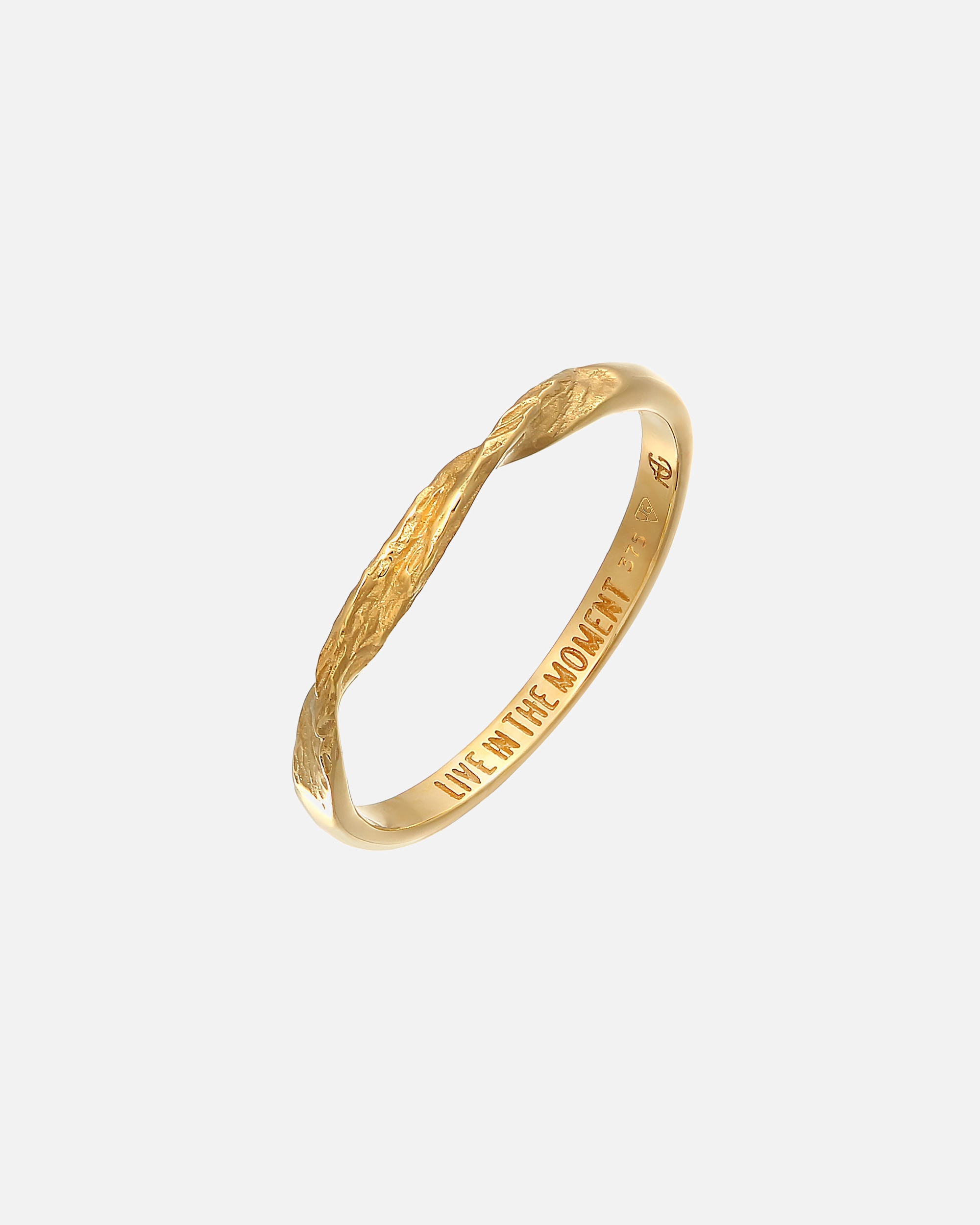 Ring für Weiblich Haze & Glory Default Brand Line Bandring gedreht - Moment 375 Gelbgold 56