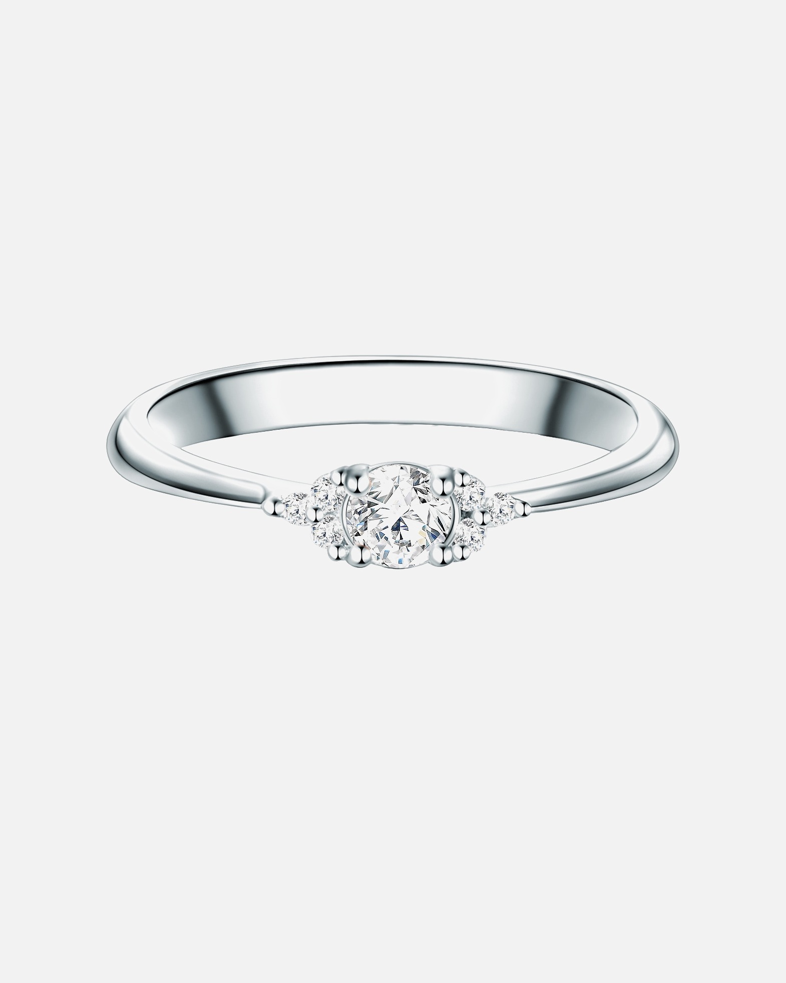 Bague for FemmeTrilaniBague en argent Argent sterling Oxyde de zirconium (CZ) en Argent56