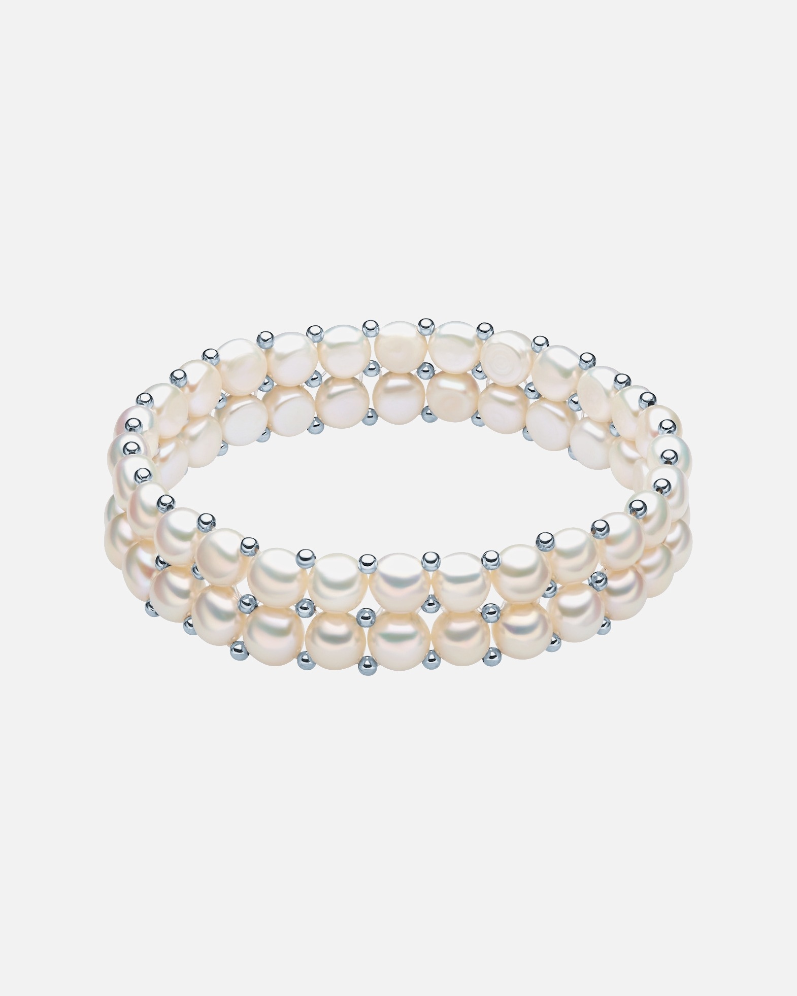 Bracelet for FemmeBracelet en perles Perle de culture d'eau douce Perle de culture d'eau douce en Blanc19,0 cm