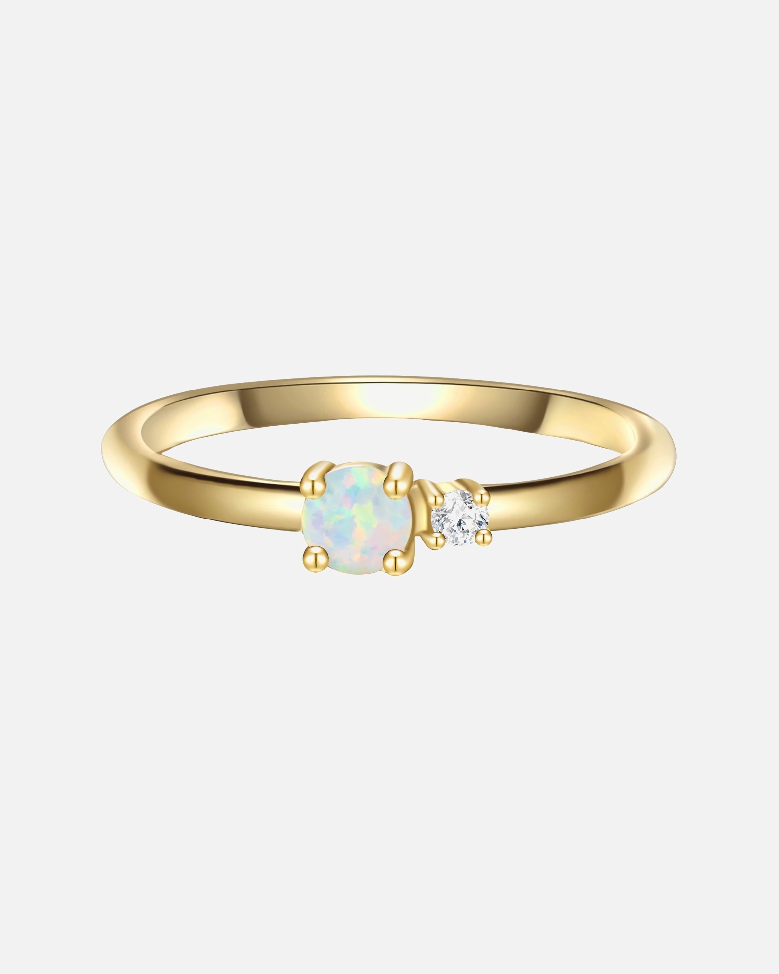 Bague for FemmeGlanzstücke MünchenBague en argent Argent sterling Oxyde de zirconium (CZ) en Or jaune48