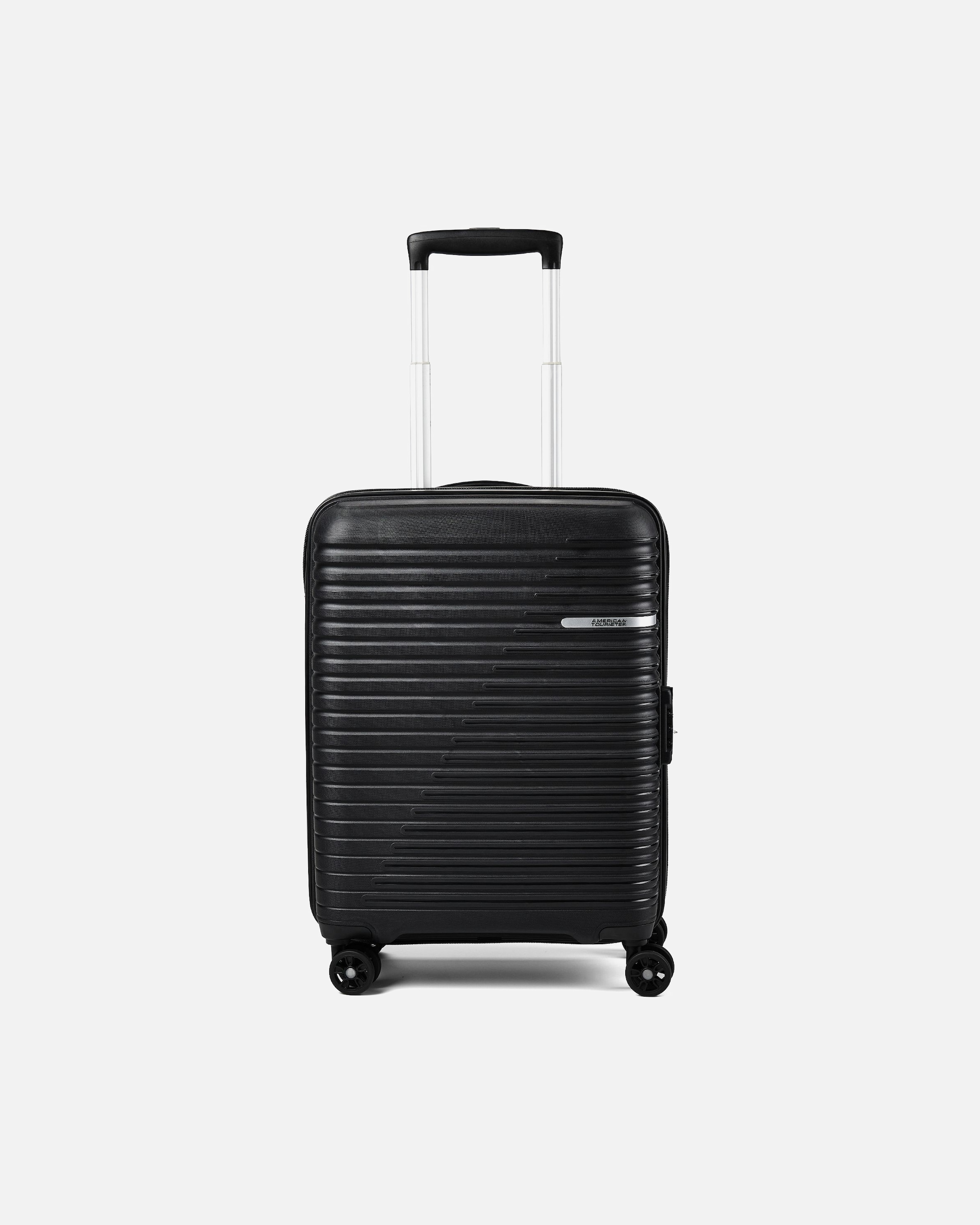 Handgepäckkoffer für Männlich American Tourister Liftoff 4 Rollen Kabinentrolley 55 cm mit Dehnfalte black