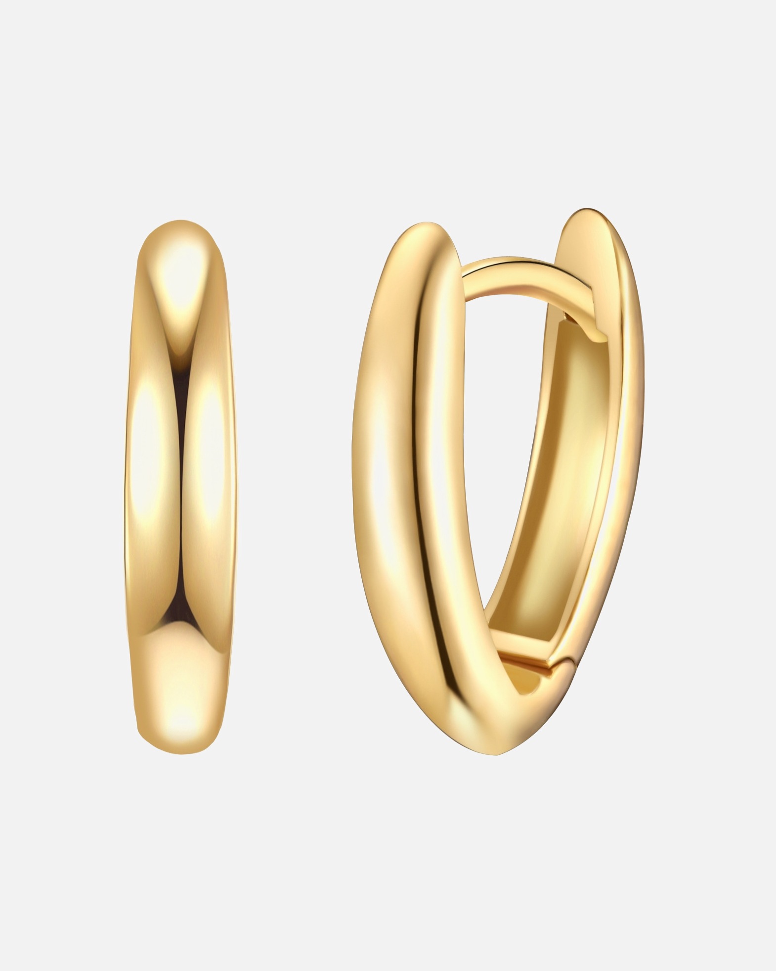 Créoles for FemmeBoucles d´oreilles en Argent sterling en Or jaune14,2 mm