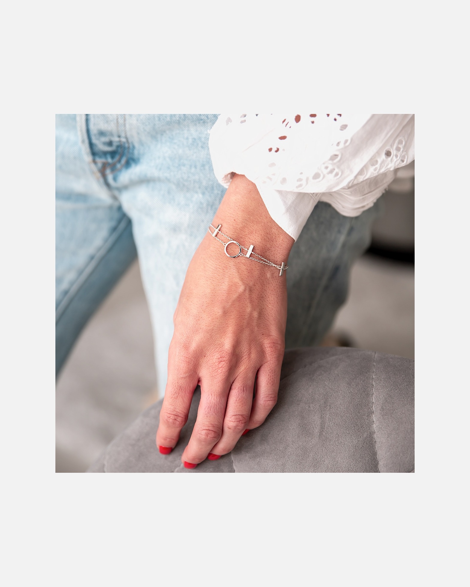 Bracelet for FemmeGlanzstücke MünchenBracelet en argent Argent sterling en Or jaune17,0 cm Basislänge + 3,0 cm Verlängerung