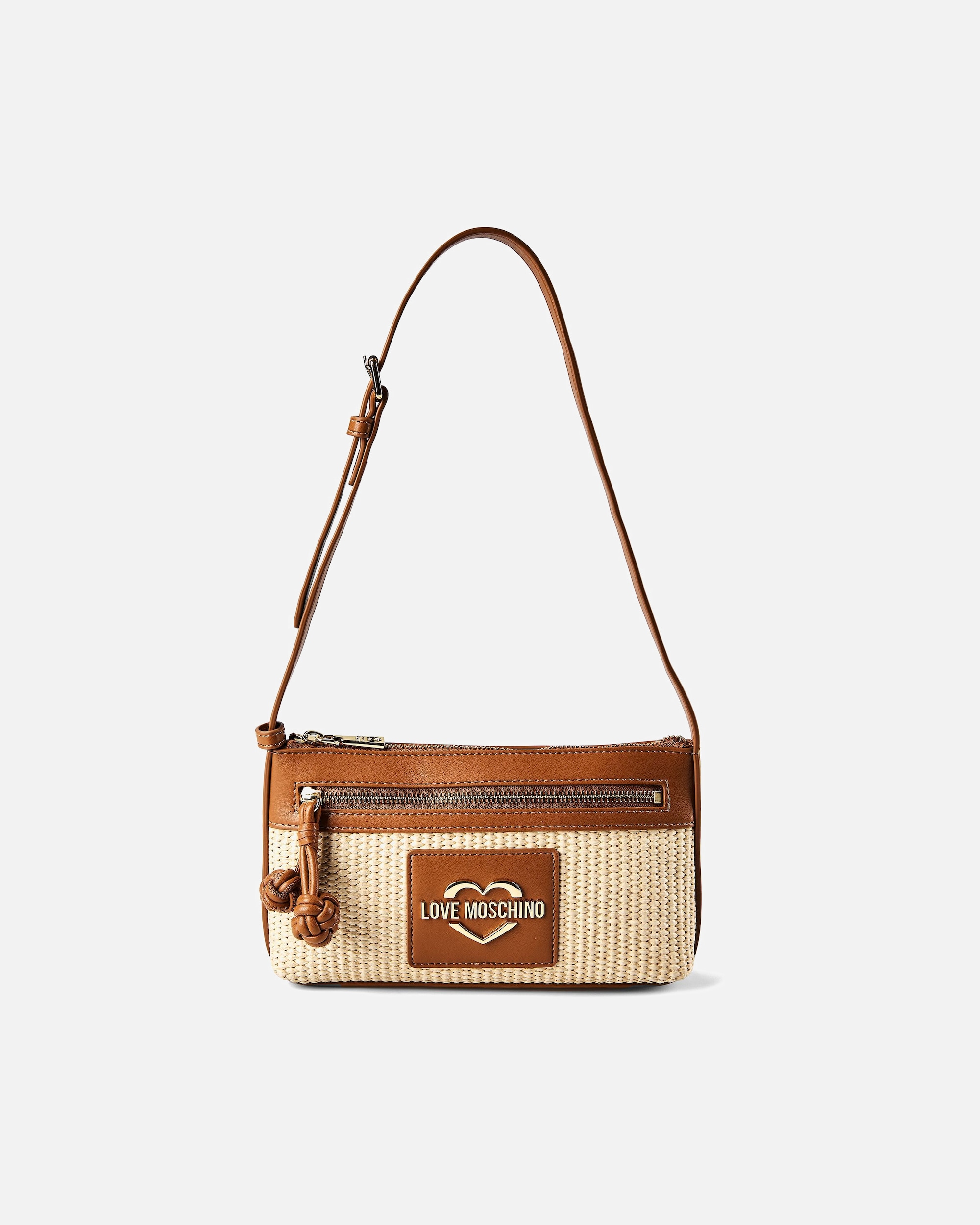 Tasche für Weiblich Love Moschino Straw Chic Schultertasche natural - hide
