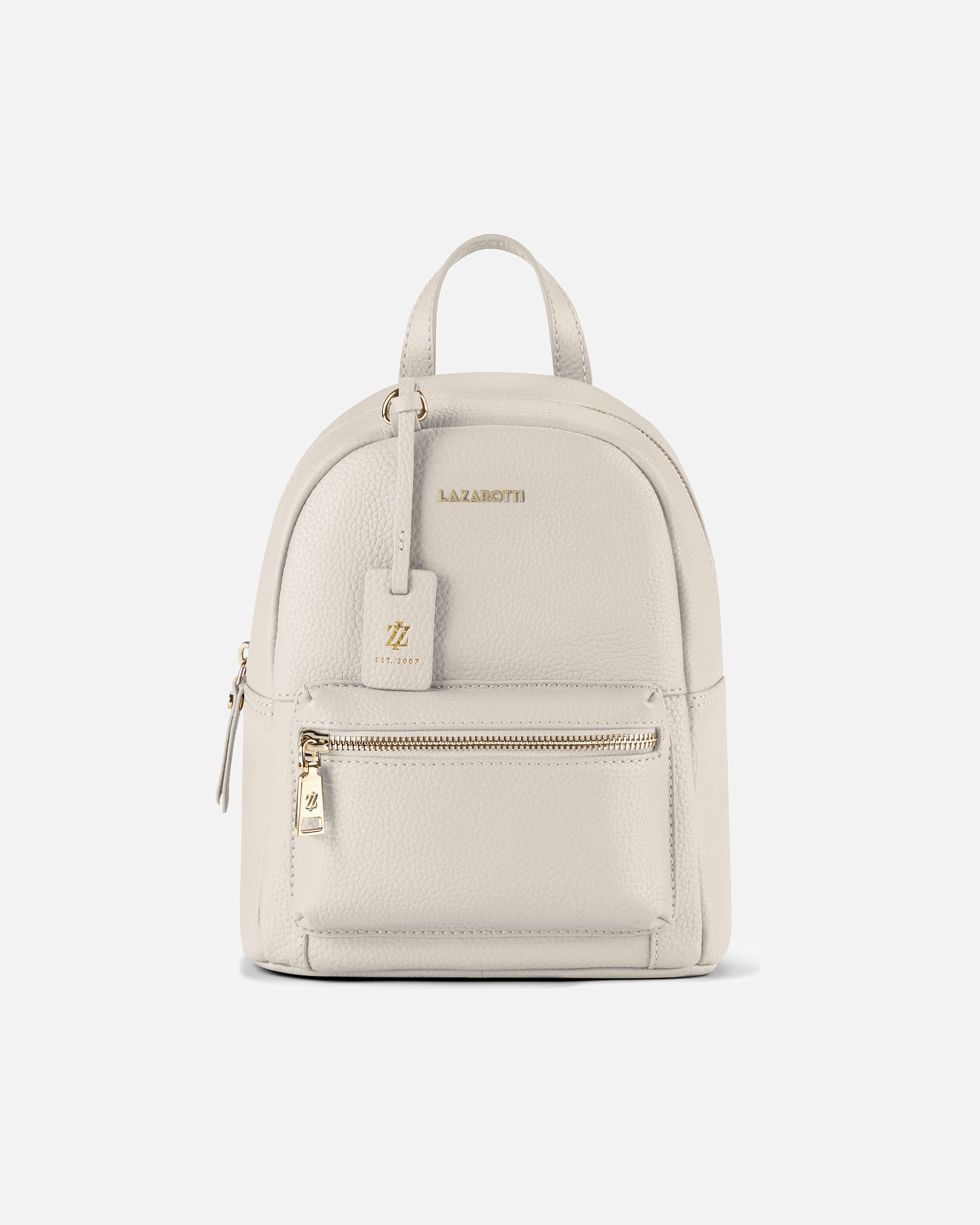 Rucksack für Weiblich Lazarotti Bologna Leather City-Rucksack cream