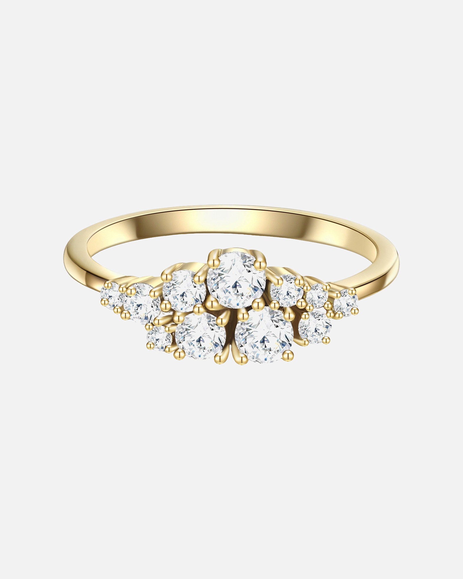 Bague for FemmeBague en argent Argent sterling Oxyde de zirconium (CZ) en Or jaune60