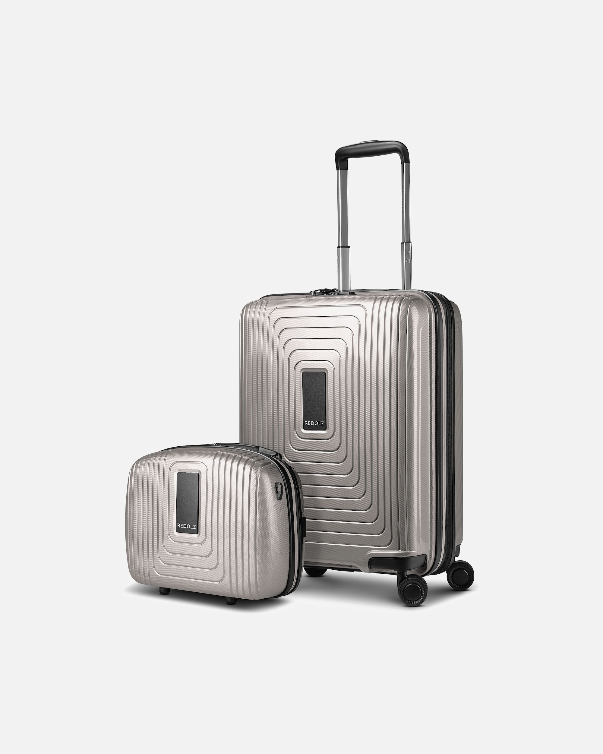 Valise for HommeEssentials 14 Set de valises 2 pcs. trolley cabine avec soufflet extensible & Beautycasecoffee grey metallic
