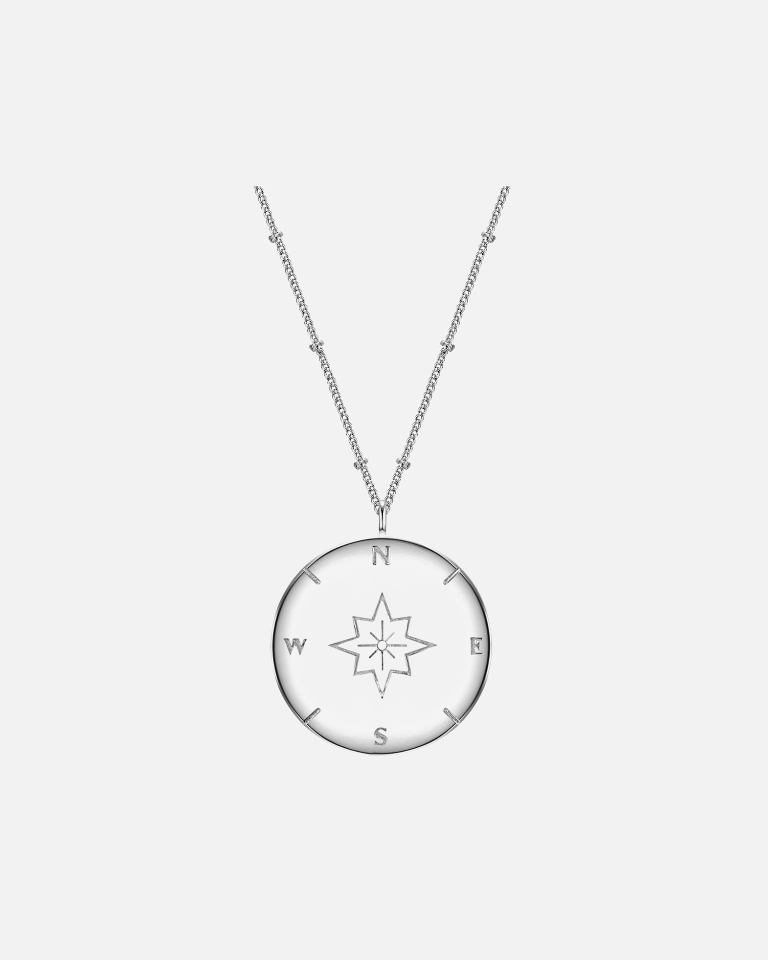 Collier for FemmeGlanzstücke MünchenCollier en argent Boussole Argent sterling en Argent50,0 cm Basiskette + 5,0 cm Verlängerung