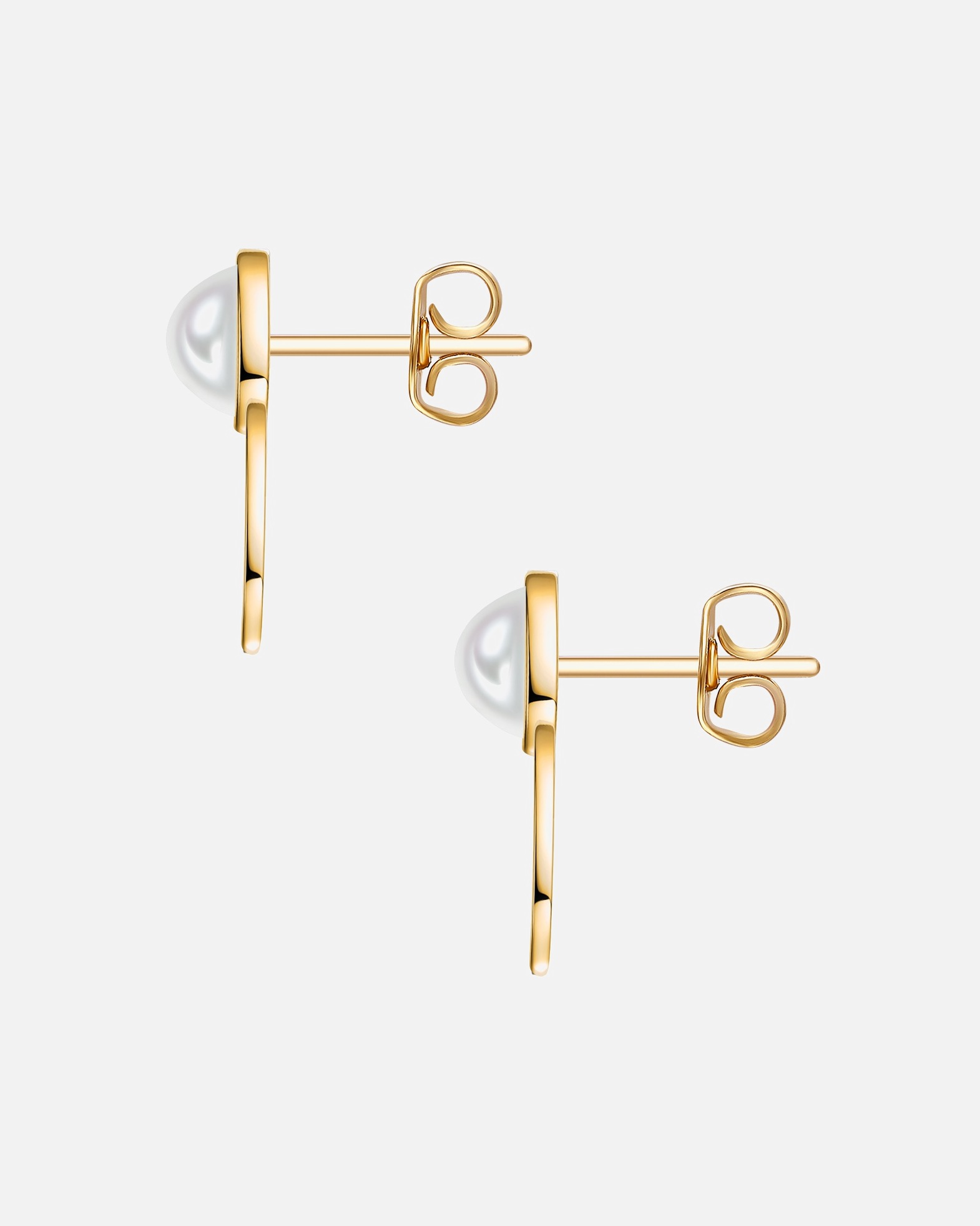 Boucle d'oreilles for FemmeLulu & JaneBoucles d´oreilles Acier inoxydable Perles organiques en Or jaune16,4 mm