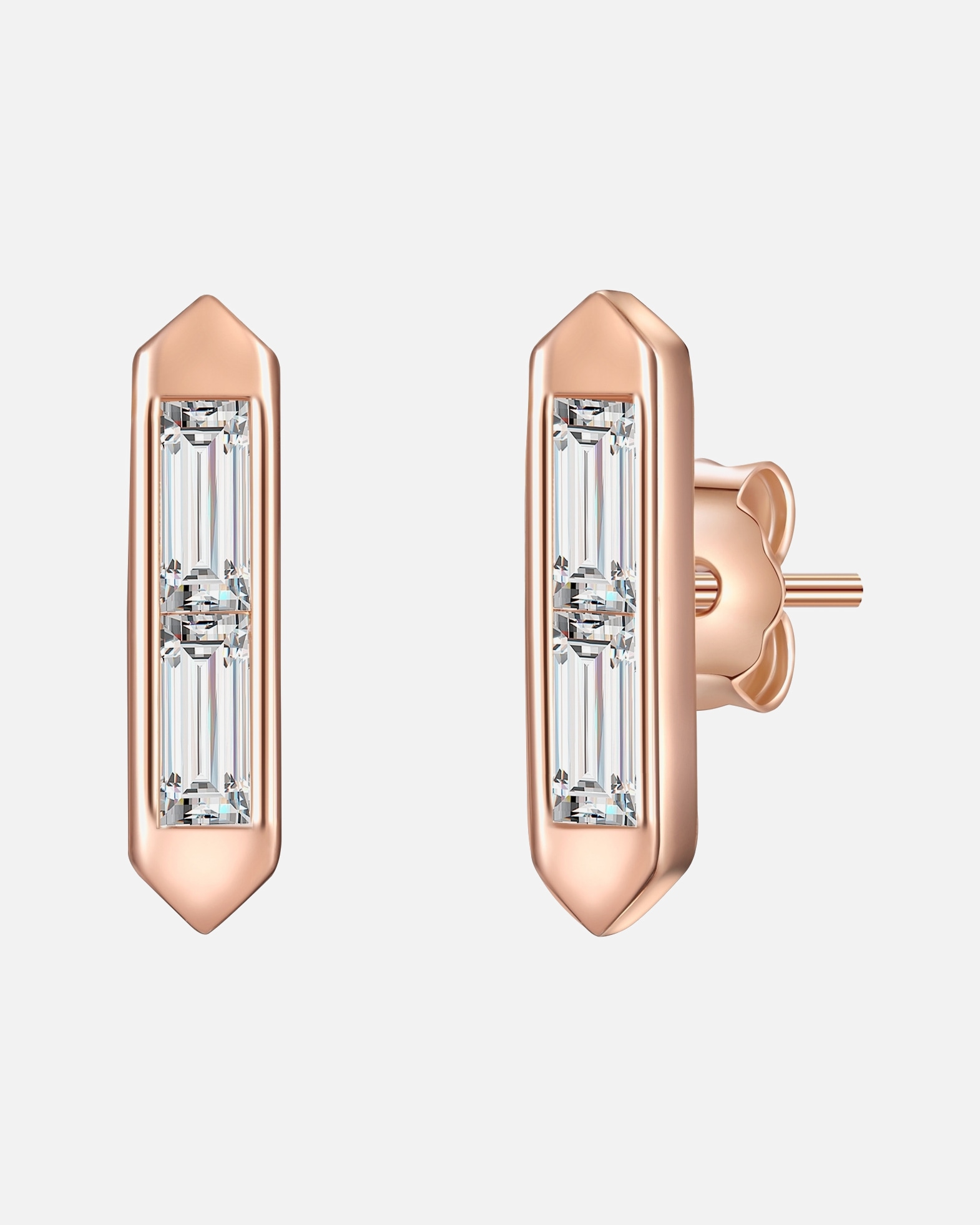 Boucle d'oreilles for FemmeGlanzstücke MünchenPuces d'oreilles en argent Argent sterling Topaze en Or rose12,2 mm