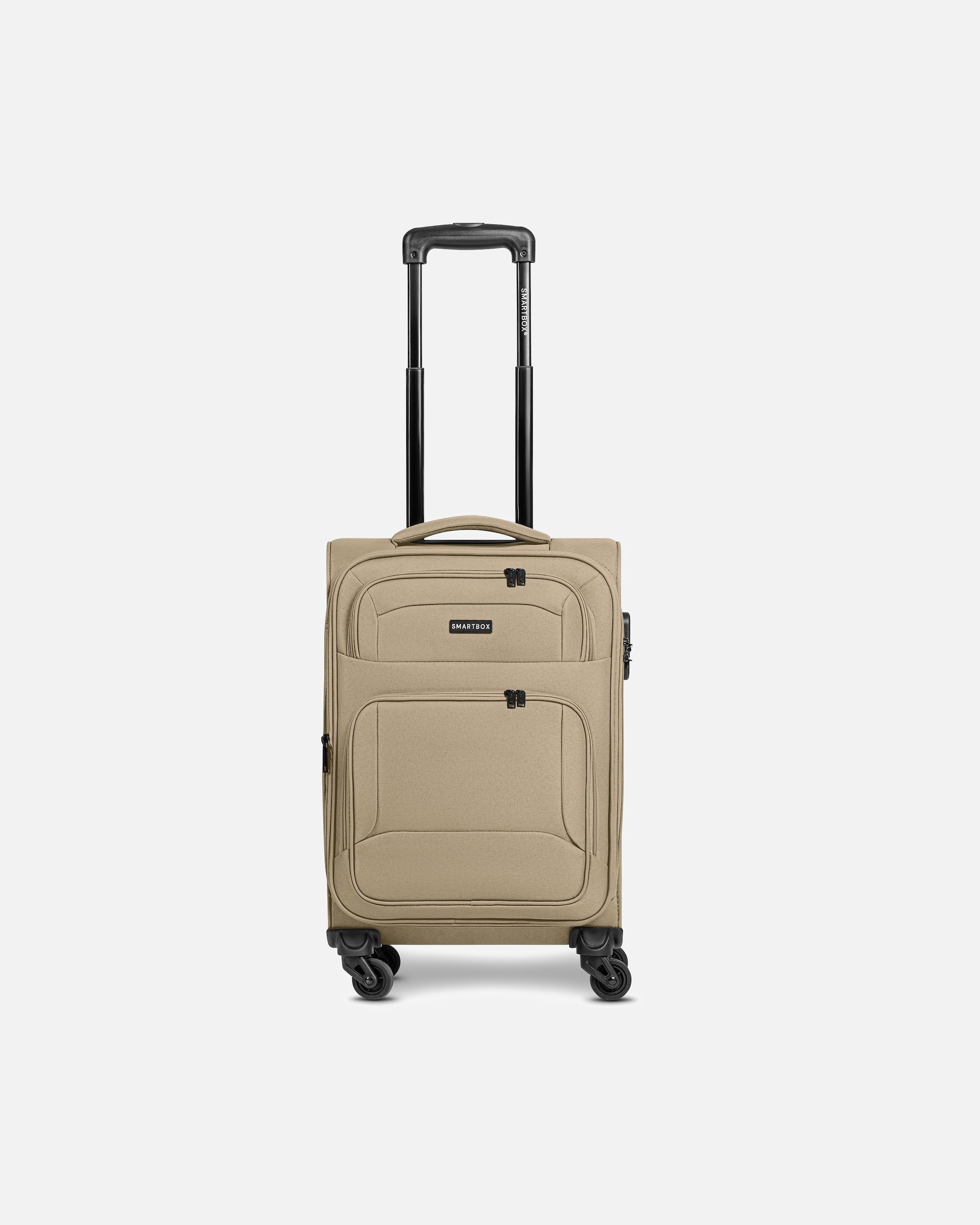 Valise for HommeSmartboxDefault Brand LineEdition 04 4 roulettes Trolley de cabine 55 cm avec soufflet d'extensionbeige