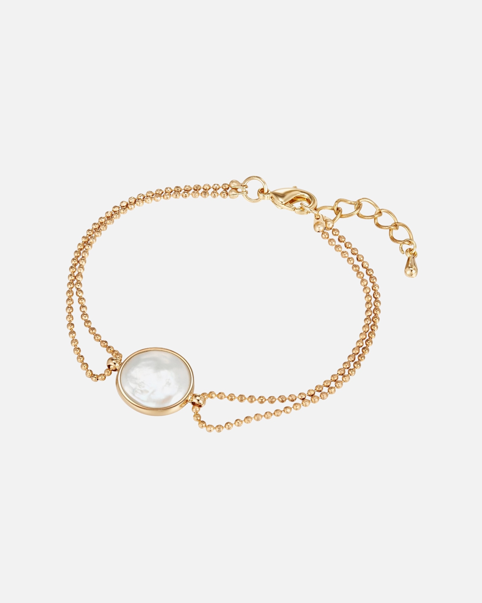 Bracelet for FemmeLulu & JaneBracelet en perles Métal Perle de culture d'eau douce en Or jaune17,0 cm Basislänge + 3,0 cm Verlängerung