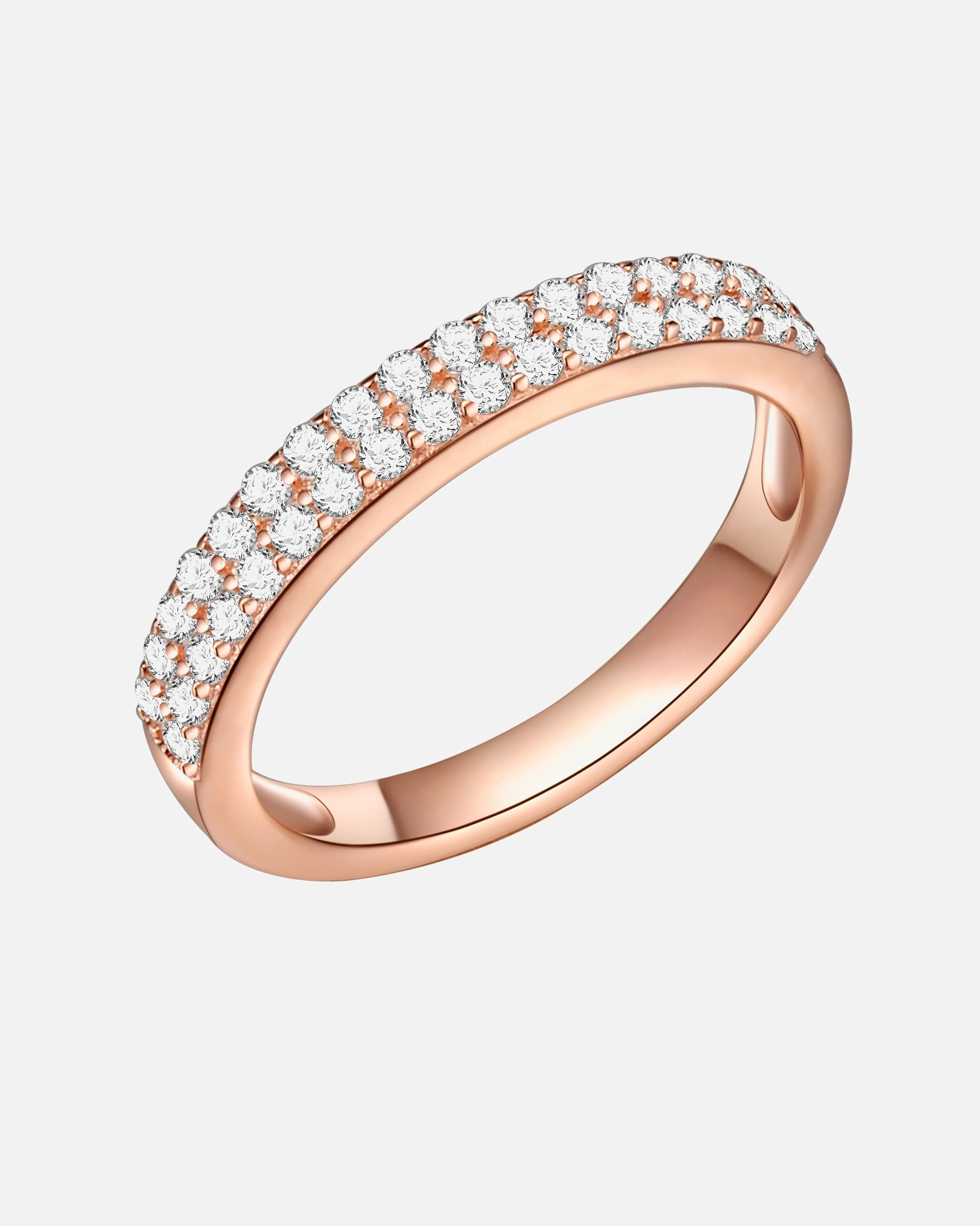 Bague for FemmeRafaela DonataBague en argent Argent sterling Oxyde de zirconium (CZ) en Or rose52