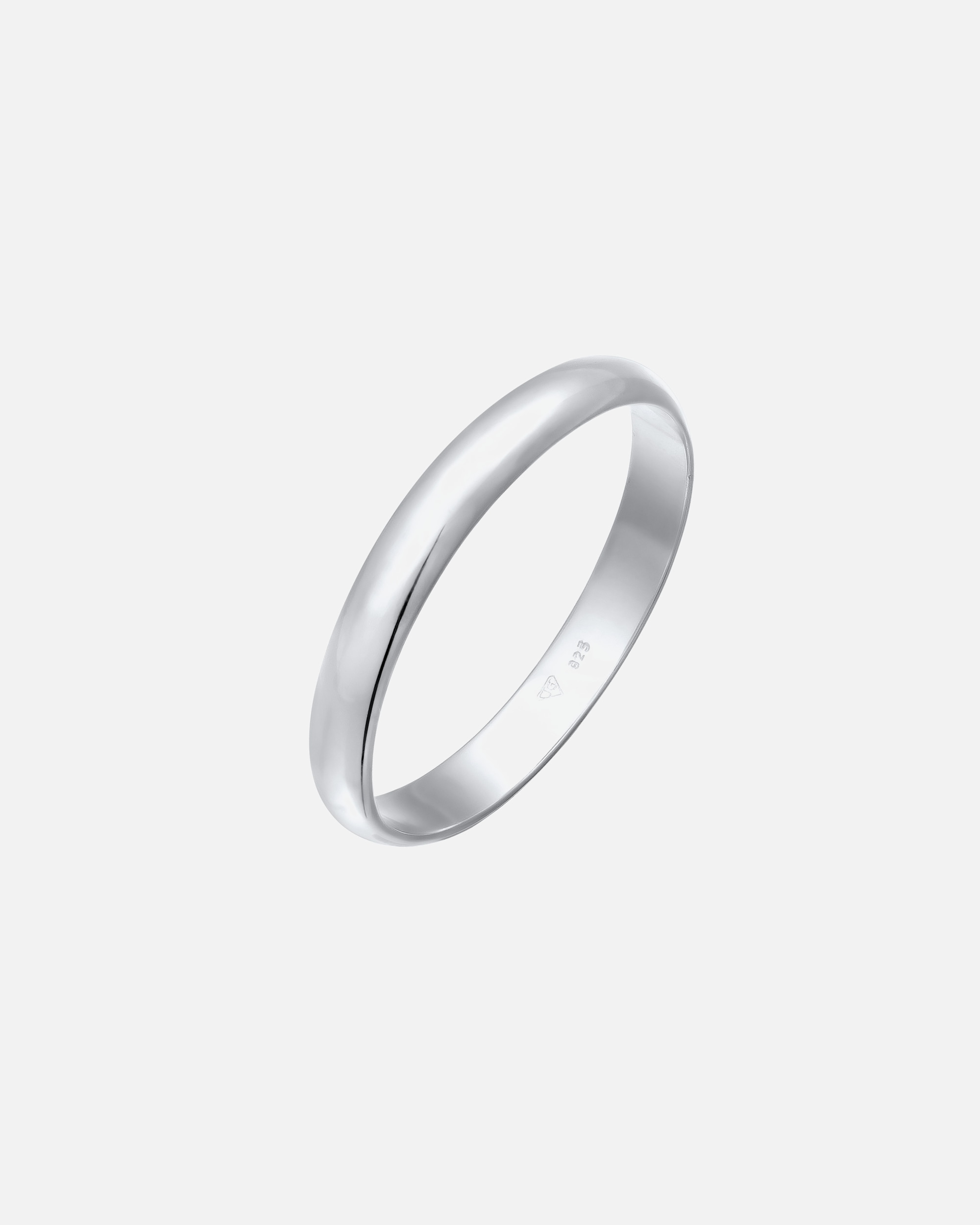 Bague for FemmeElliFemmes Bande Couple Simple Large en Argent Sterling 92552