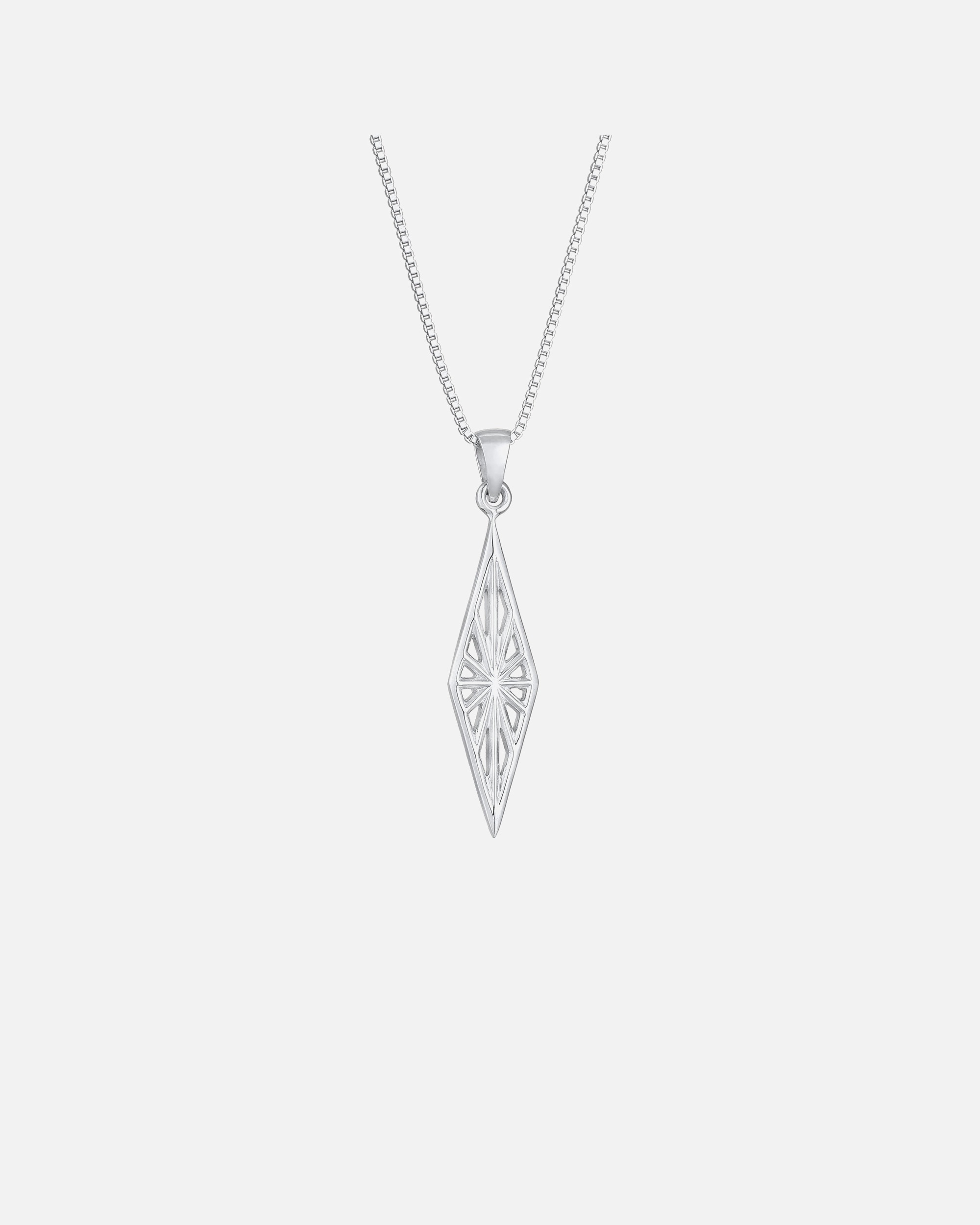 Collier for HommeKUZZOIHommes pendentif losange ornement look usé en argent sterling 925silberfarben