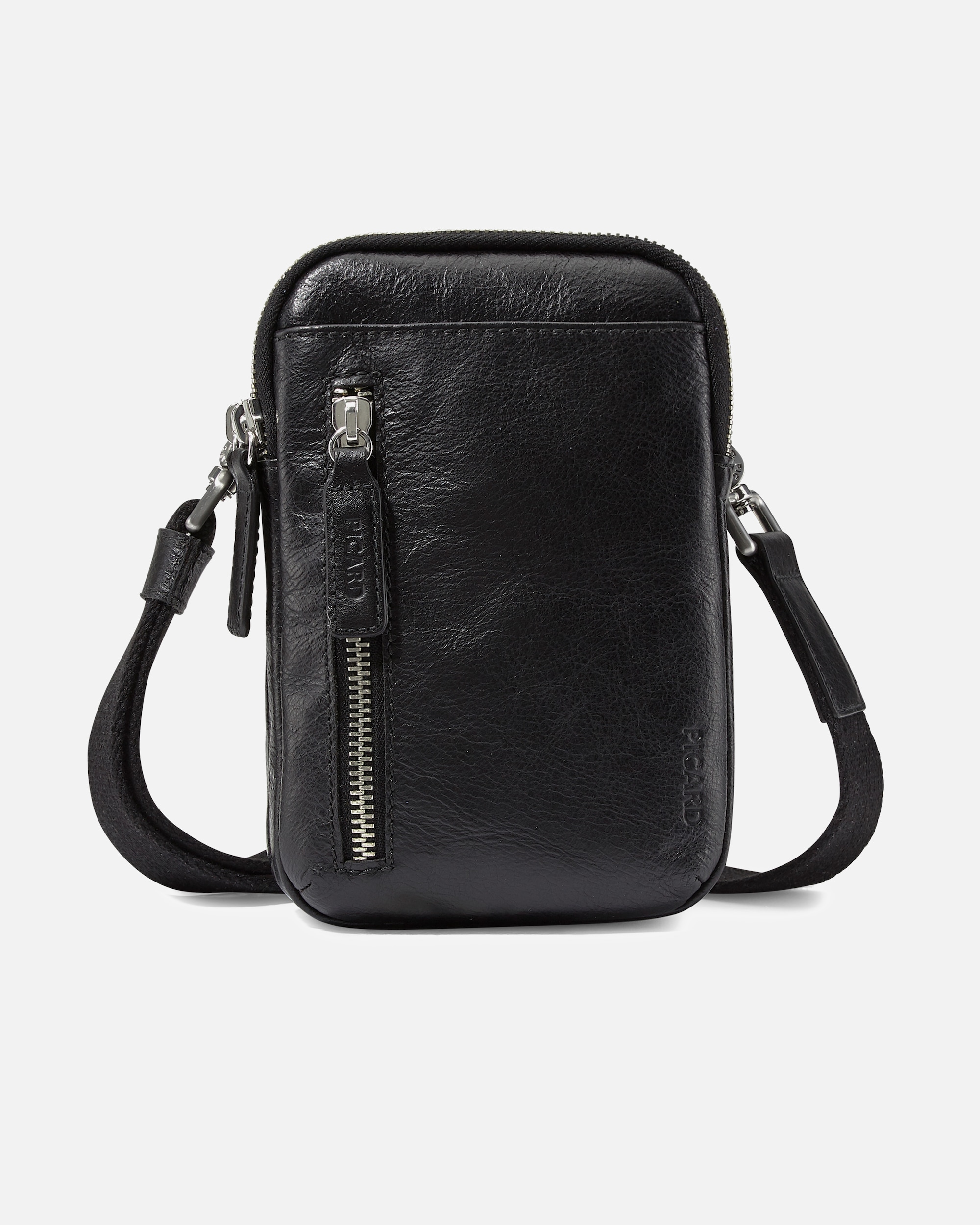 Tasche für Männlich Picard Buddy Handytasche Leder 12 cm schwarz