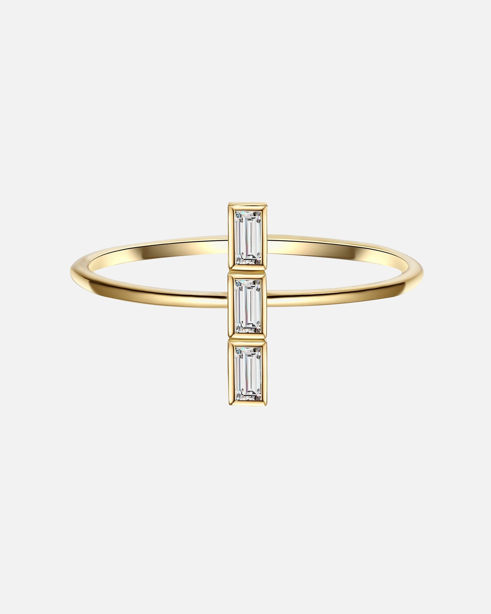 Bague for FemmeGlanzstücke MünchenBague en argent Argent sterling Oxyde de zirconium (CZ) en Or jaune58