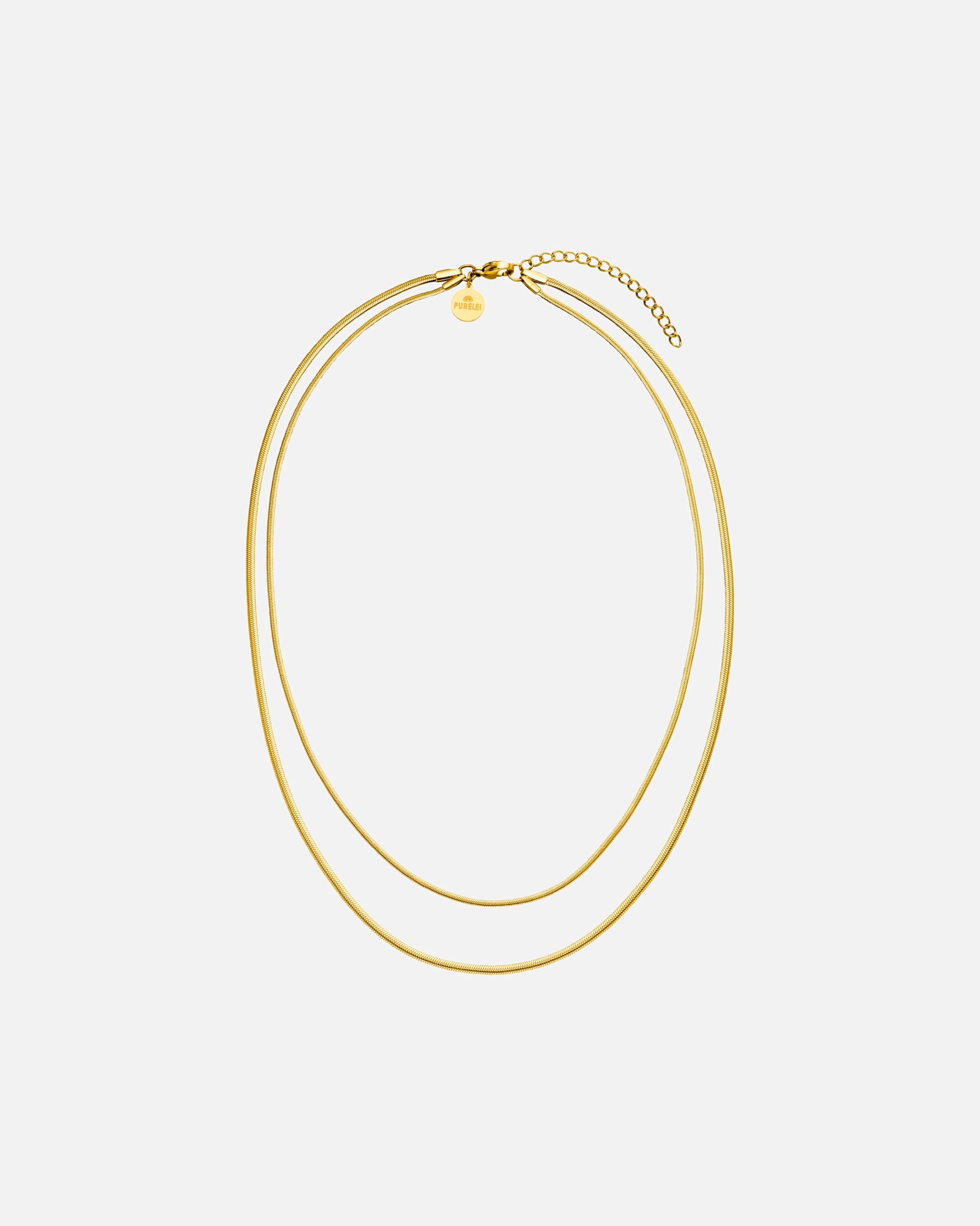 Halskette für Weiblich Purelei Purelei Doppelkette Two Layers Gold
