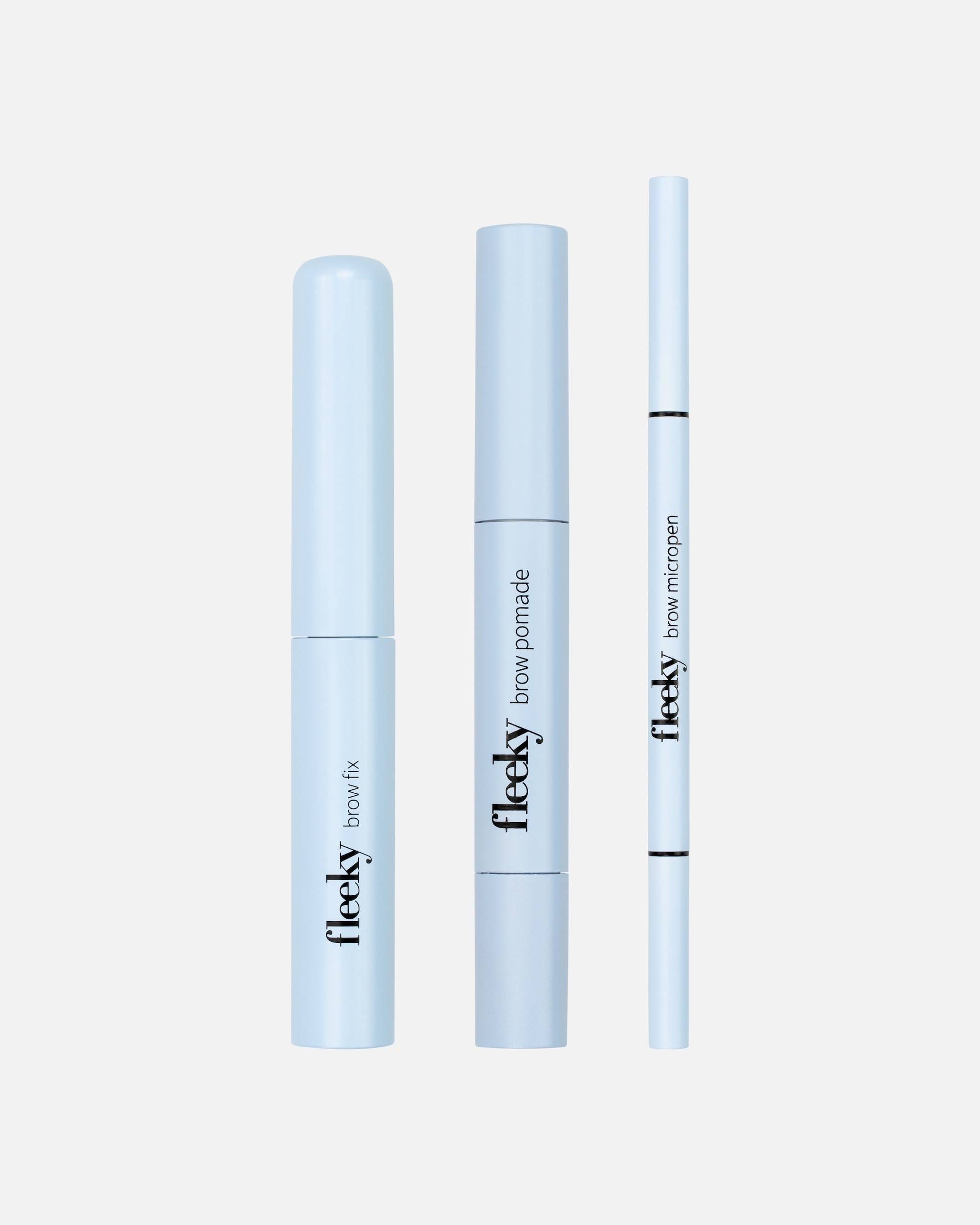 Augenbrauenstift für Unisex Fleeky Brow Set - 3-teiliges Augenbrauenset dark brown