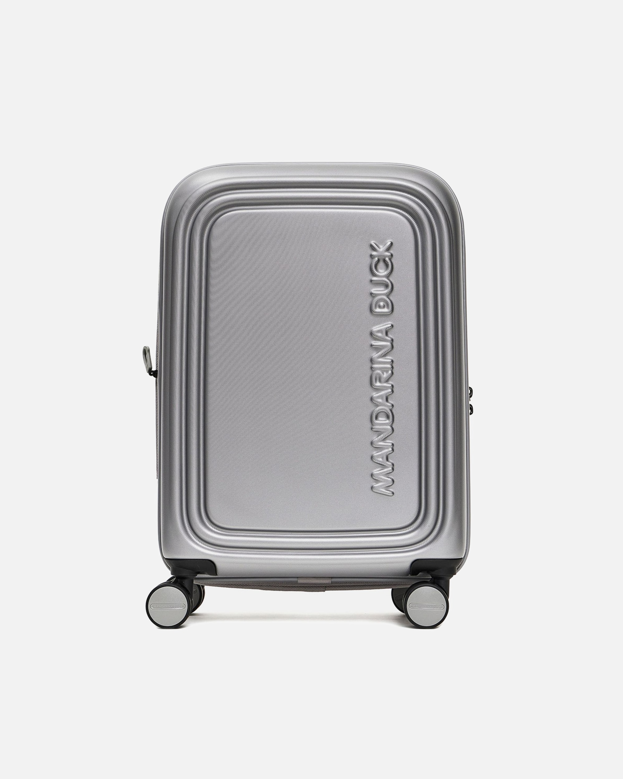 Valise for HommeMandarina DuckLogoduck 4 roues trolley cabine 55 cmsilver