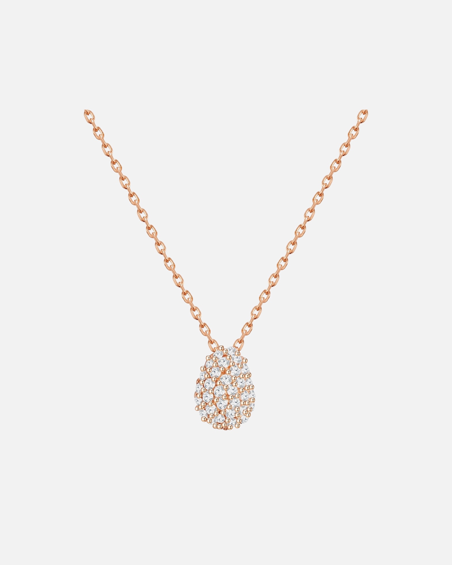 Collier for FemmeGlanzstücke MünchenCollier en argent Argent sterling Oxyde de zirconium (CZ) en Or rose43,0 cm Basiskette + 5,0 cm Verlängerung