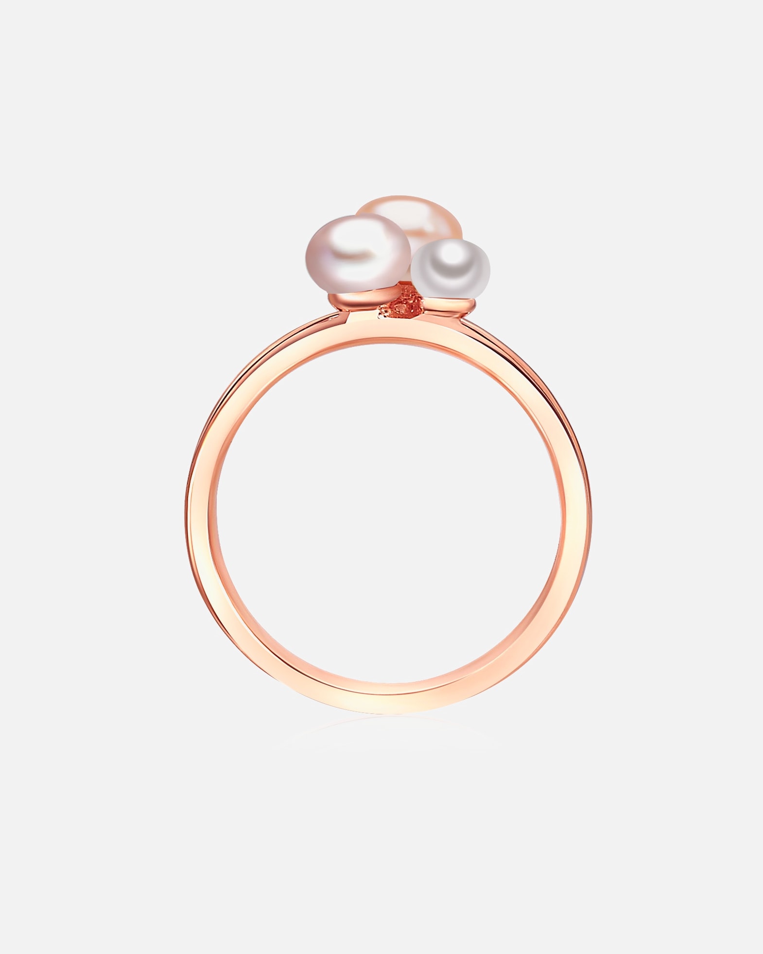 Bague for FemmeLulu & JaneBague Argent sterling Perle de culture d'eau douce en Or rose54