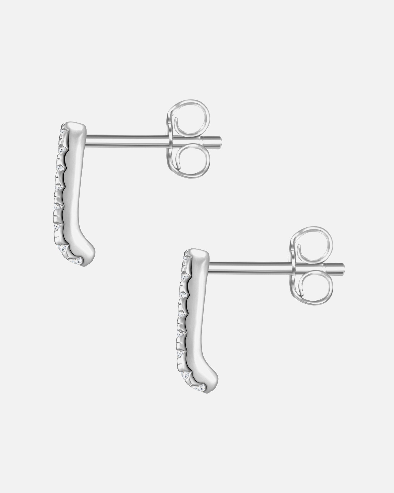 Boucle d'oreilles for FemmeGlanzstücke MünchenPuces d'oreilles en argent Argent sterling Oxyde de zirconium (CZ) en Argent7,9 mm