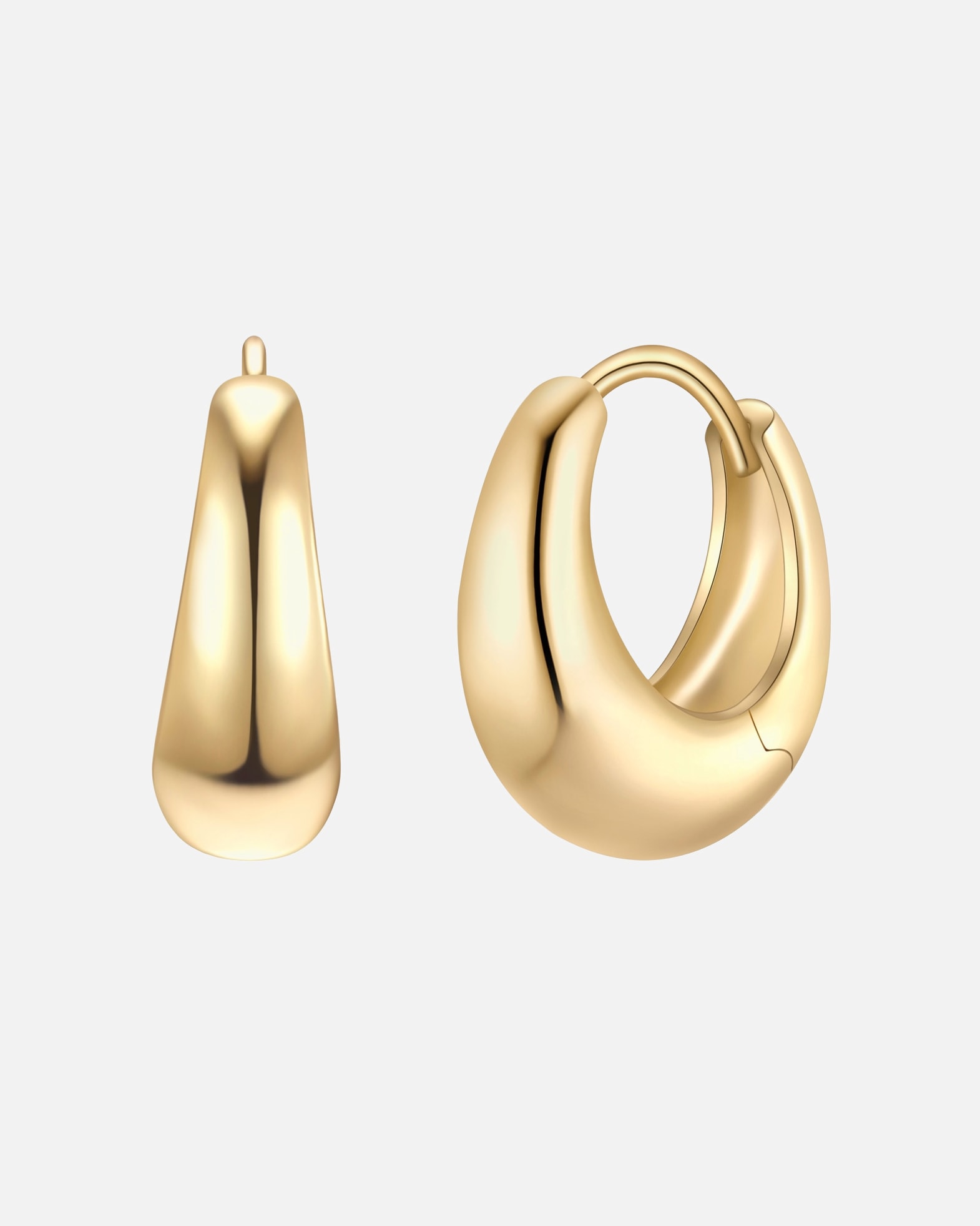 Créoles for FemmeCréoles en argent sterling en or jaune15,3 mm