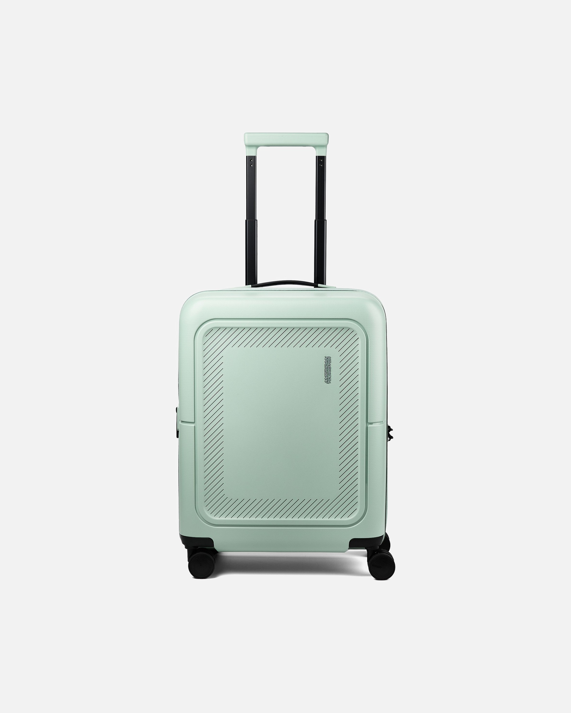 Valise trolley for UnisexeAmerican TouristerDashpop 4 roulettes Trolley de cabine 55 cm avec soufflet d'extensioniceberg green