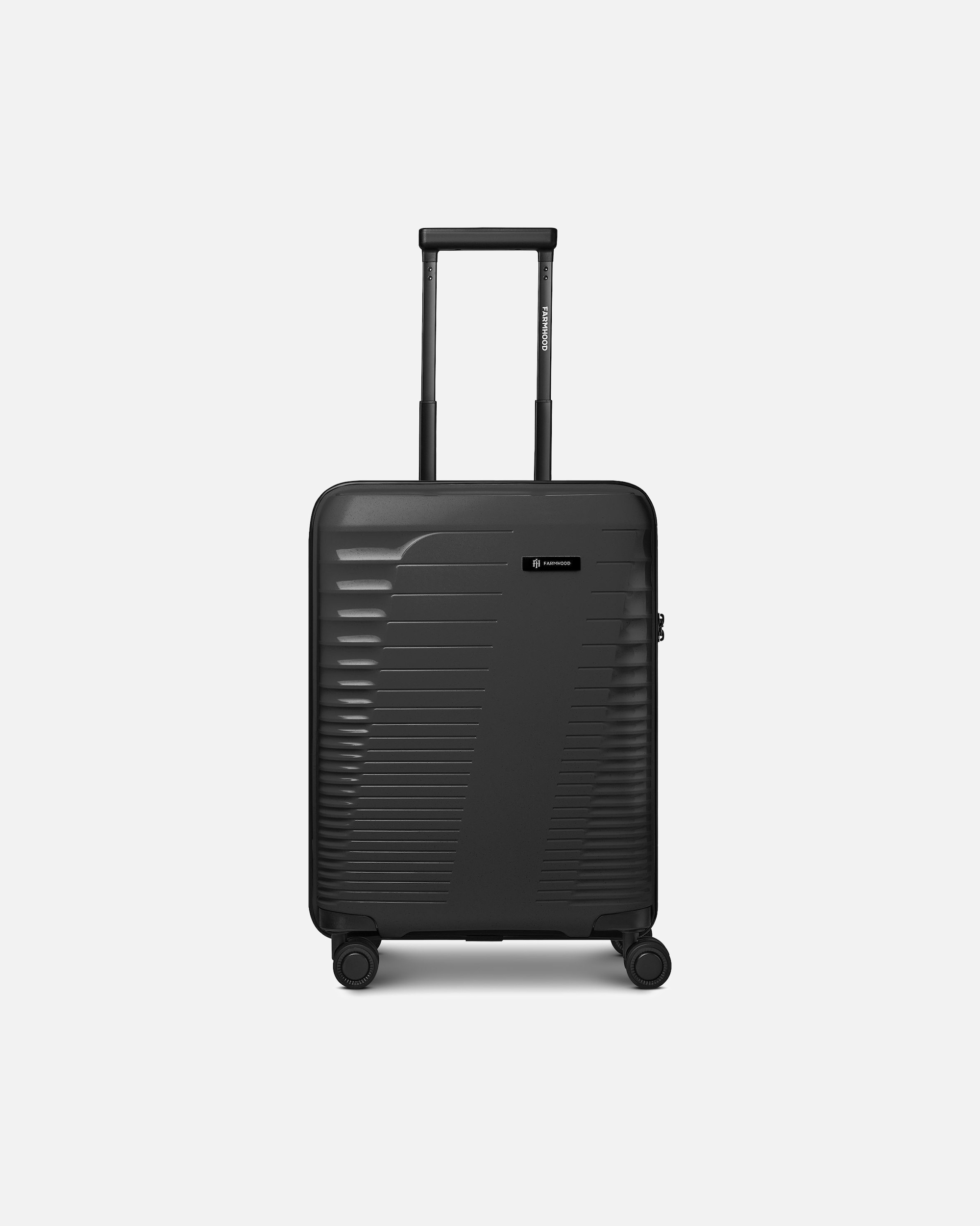 Handgepäckkoffer für Männlich Farmhood Eco Edition 4 Rollen Kabinentrolley 55 cm mit Dehnfalte black