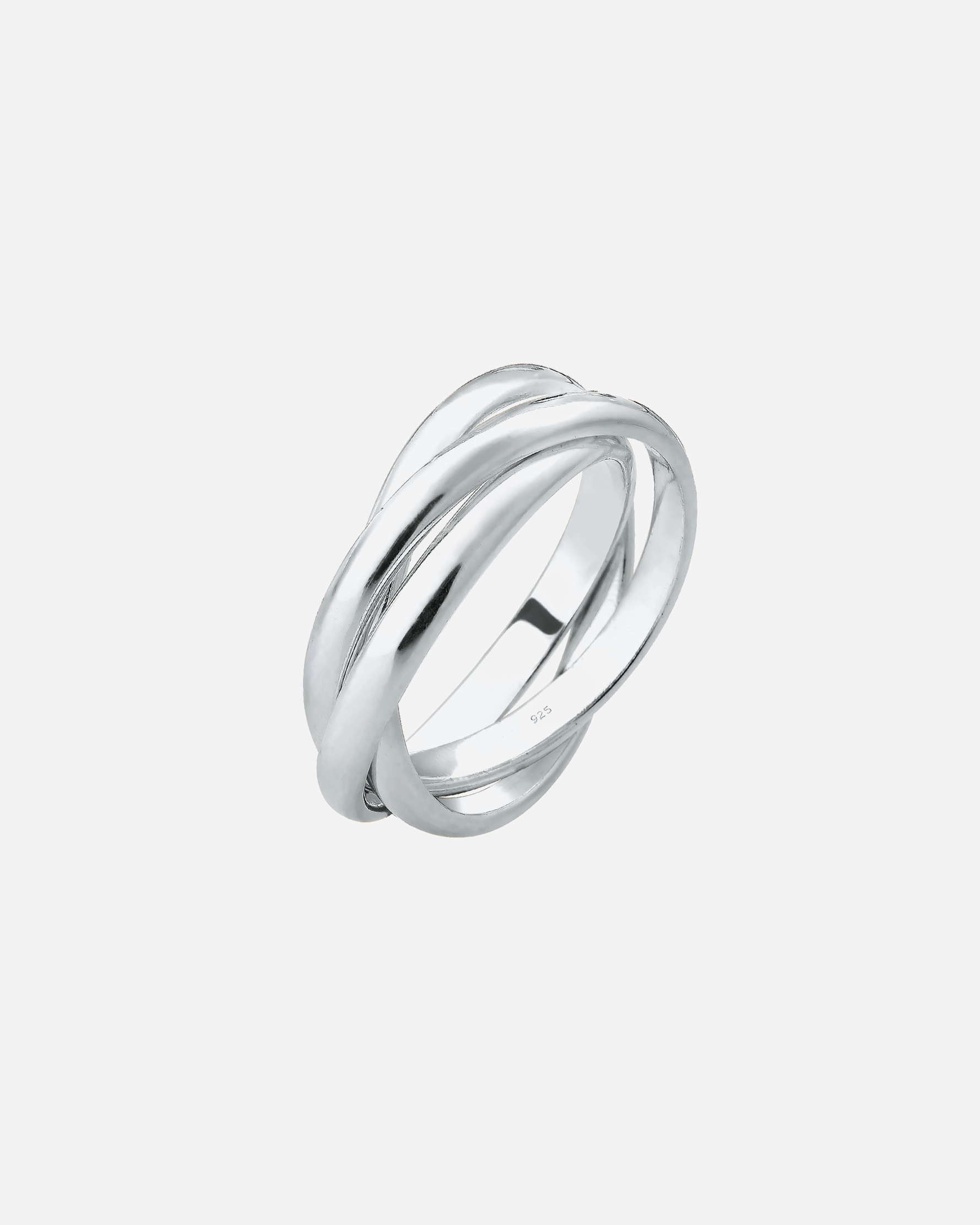 Bague for FemmeElliFemmes Trio Enroulement Basique en Argent Sterling 92552