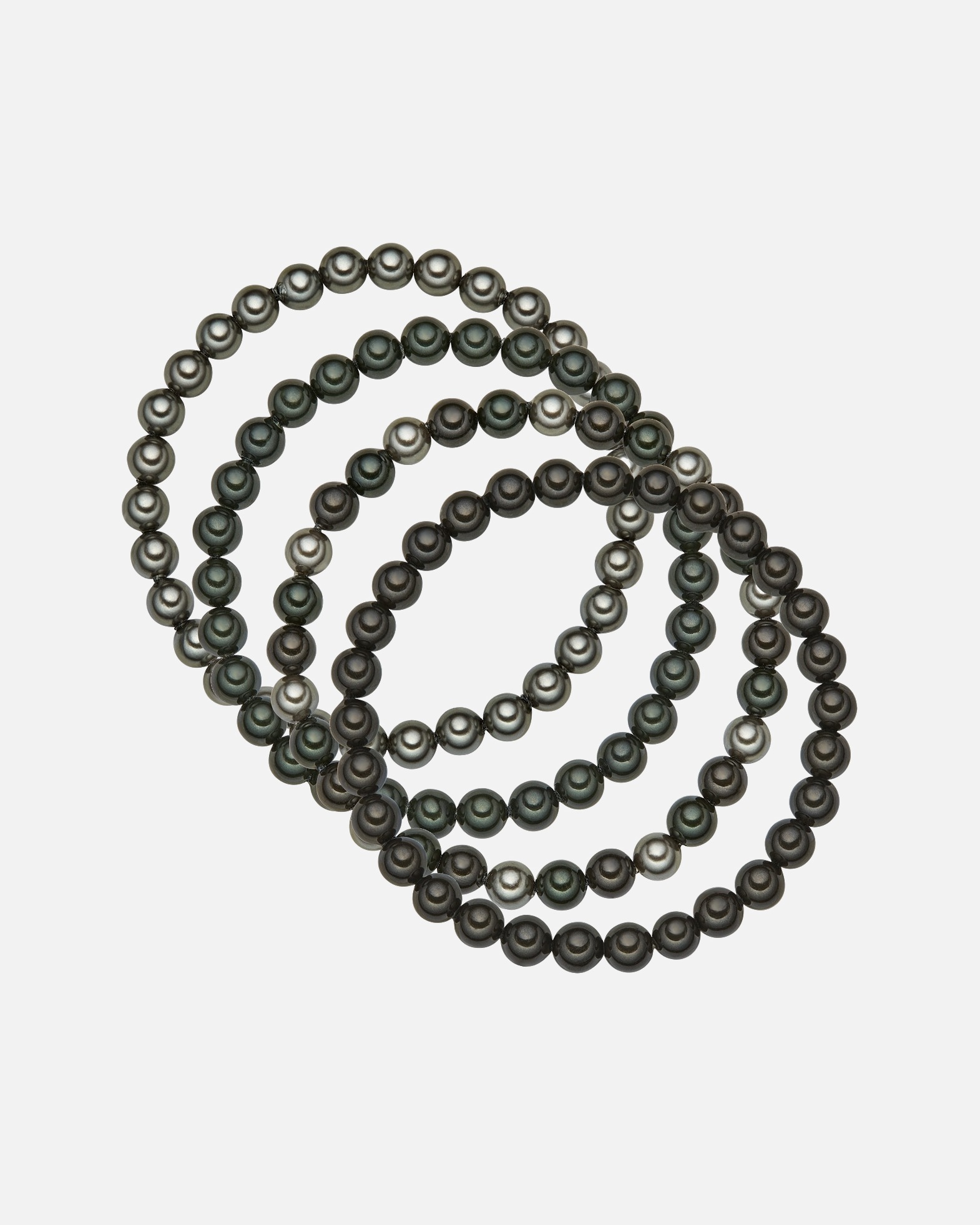 Bijoux for FemmeBracelet en perles Perles organiques Perles organiques en Gris/noirBracelet en perles Perles organiques Perles organiques en Gris/noir