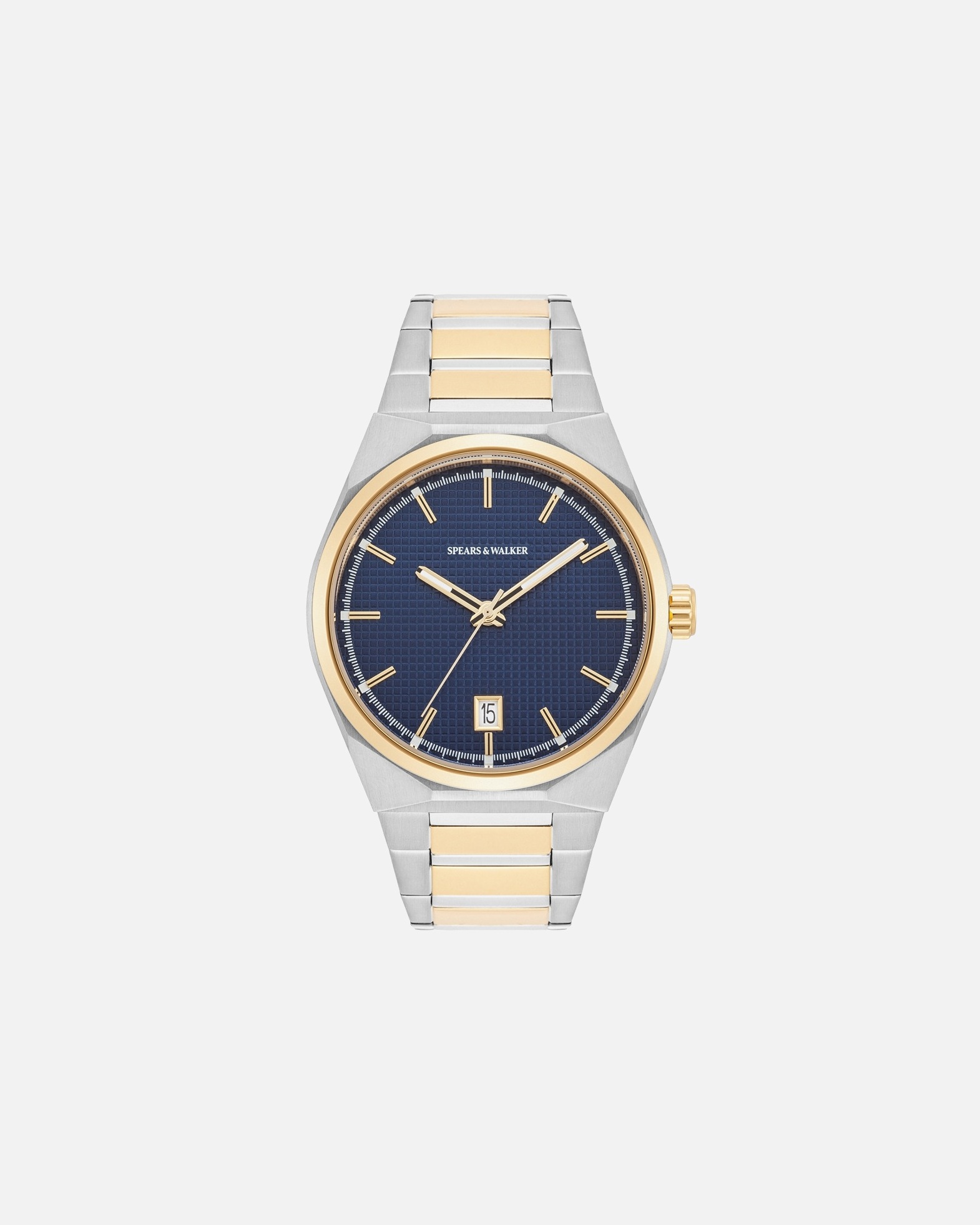 Uhr für Männlich Armband-Uhr aus Edelstahl in silber/gelbgold 42,0 mm