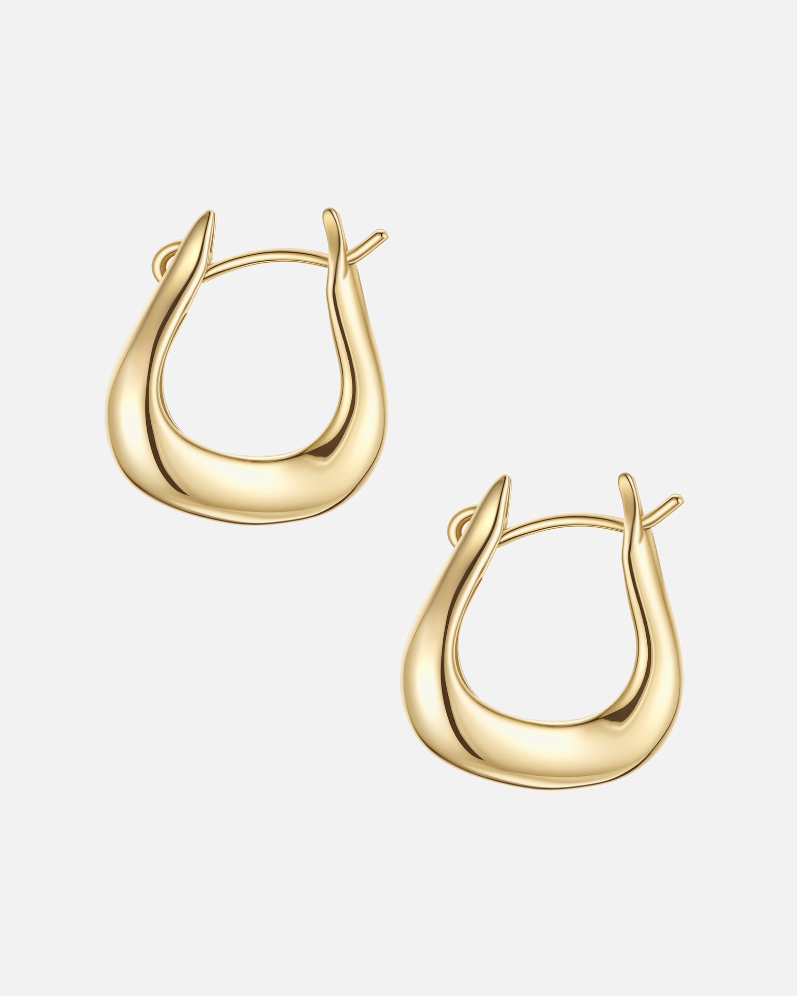 Creolen für Weiblich Glanzstücke München Creolen aus Sterling Silber in gelbgold 15,9 mm