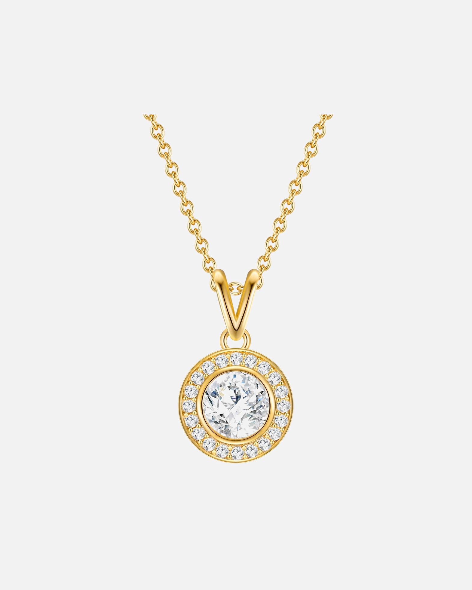 Collier for FemmeRafaela DonataChaîne Argent sterling Oxyde de zirconium (CZ) en Or jaune40,0 cm Basiskette + 5,0 cm Verlängerung