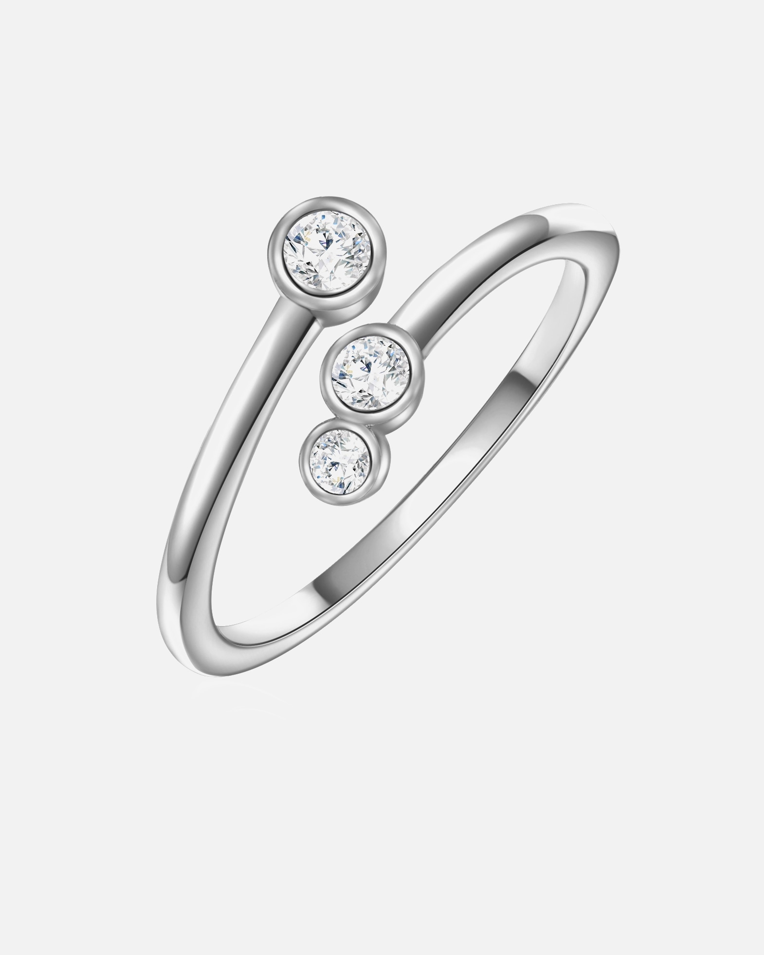 Bague for FemmeGlanzstücke MünchenBague en argent Argent sterling Oxyde de zirconium (CZ) en Argent48